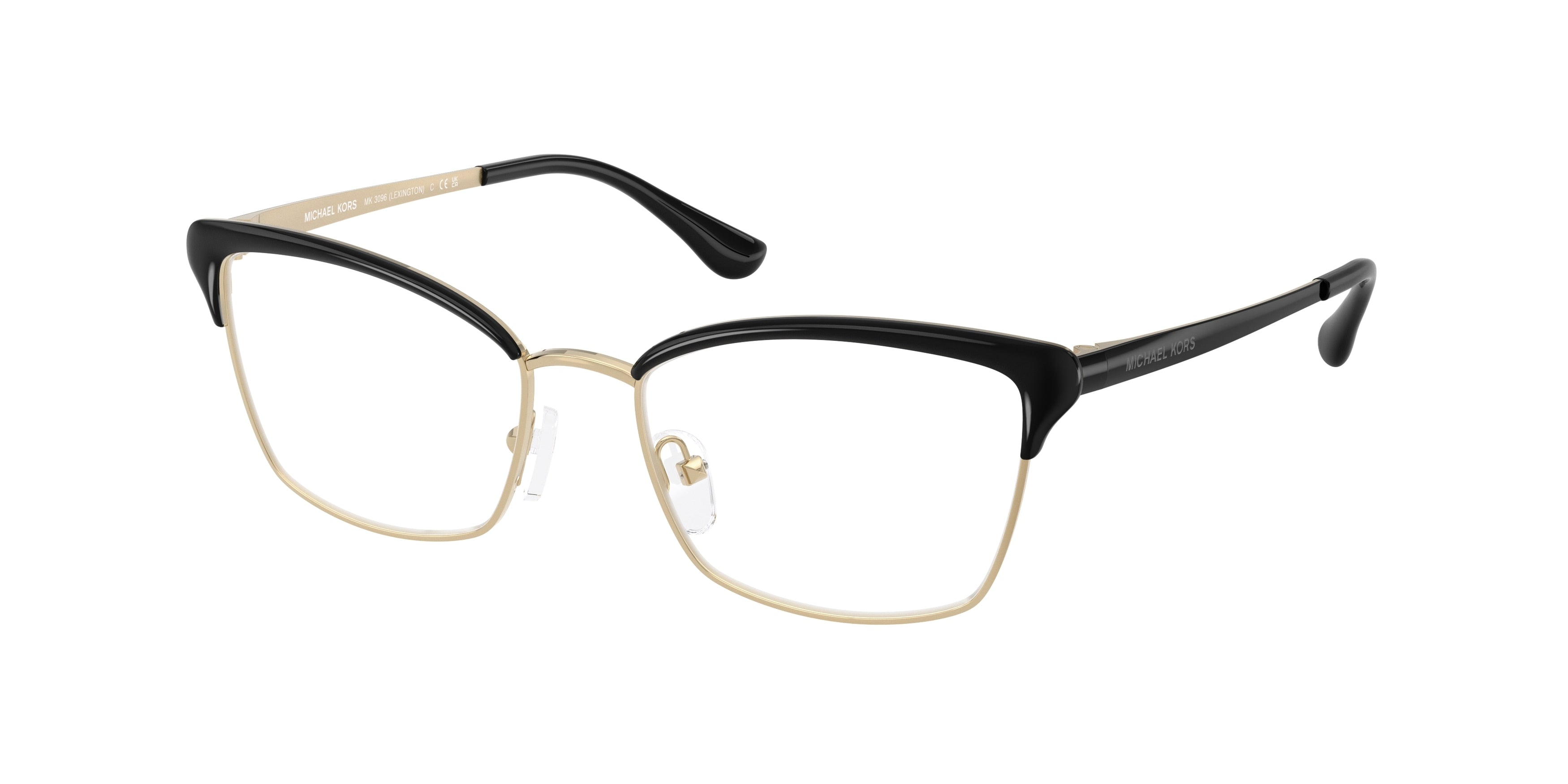 MICHAEL KORS 0MK3096 BLACK square glasses by MICHAEL