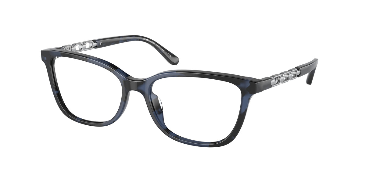 MICHAEL KORS 0MK4097 BLUE TORTOISE rectangle glasses by MICHAEL