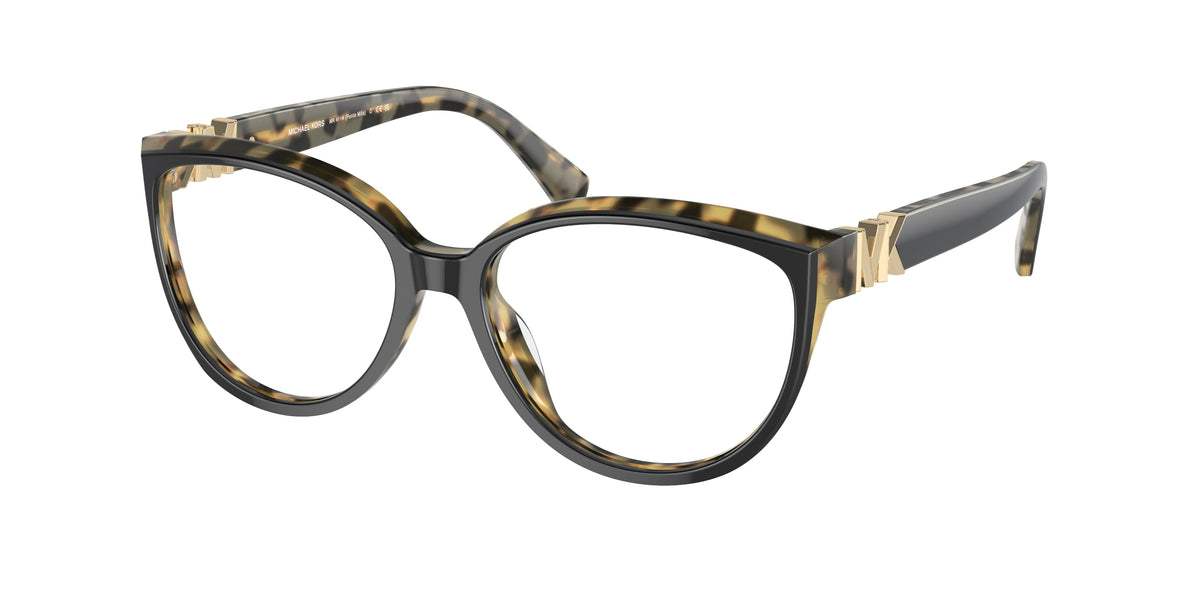 MICHAEL KORS 0MK4114 PUNTA MITA BLACK/AMBER TORTOISE cat eye glasses by MICHAEL