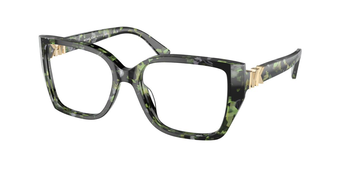 MICHAEL KORS 0MK4115U AMAZON GREEN TORTOISE square glasses by MICHAEL