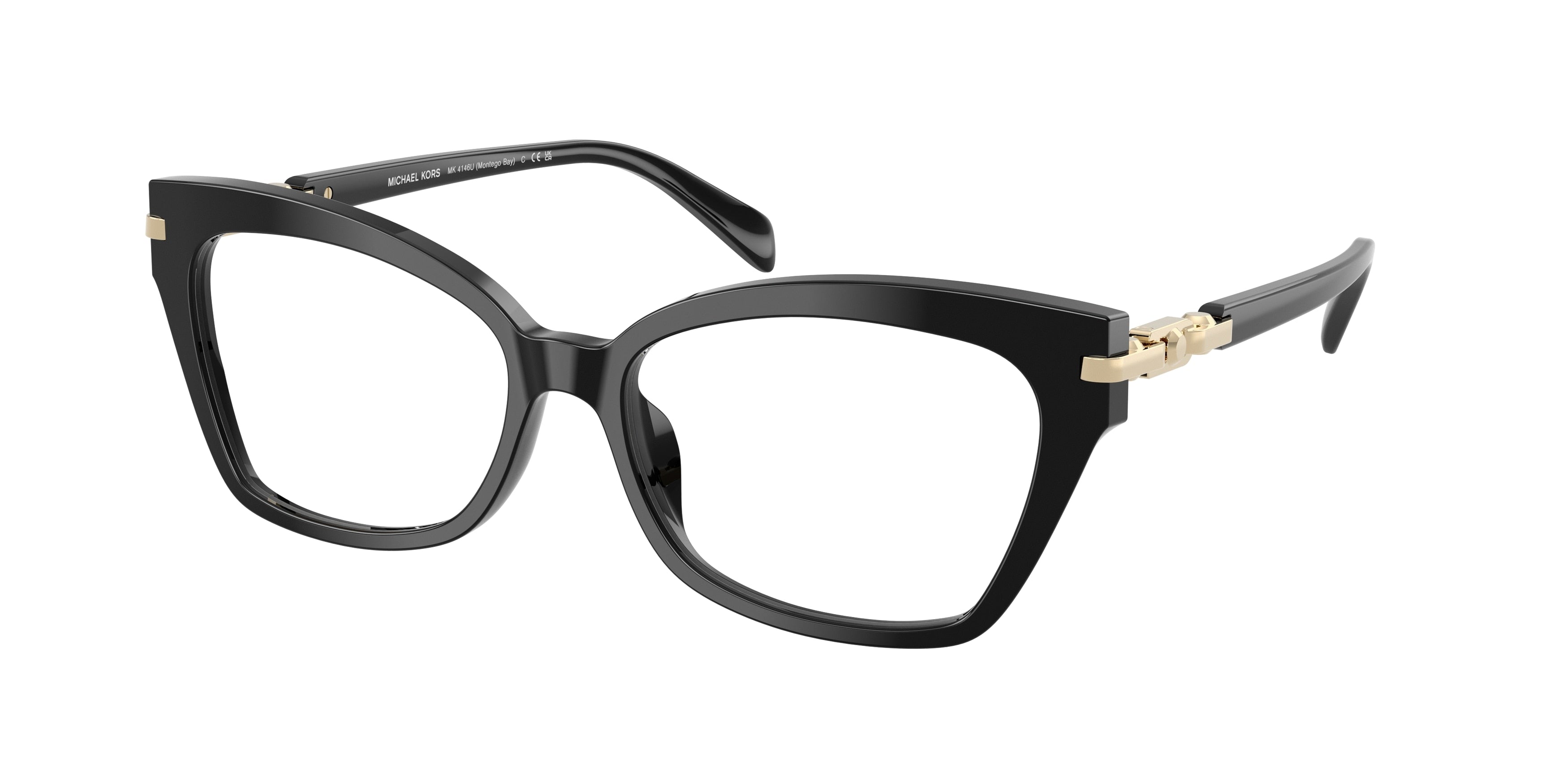MICHAEL KORS 0MK4146U BLACK square glasses by MICHAEL