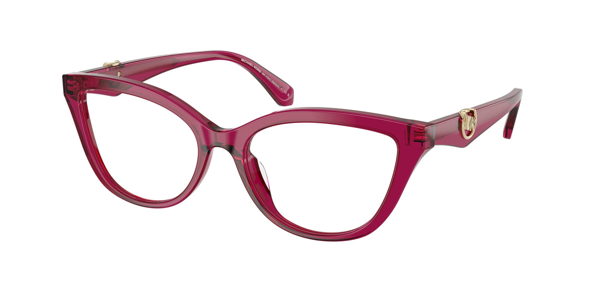 MICHAEL KORS 0MK4164U TRANSPARENT PLUM cat eye glasses by MICHAEL