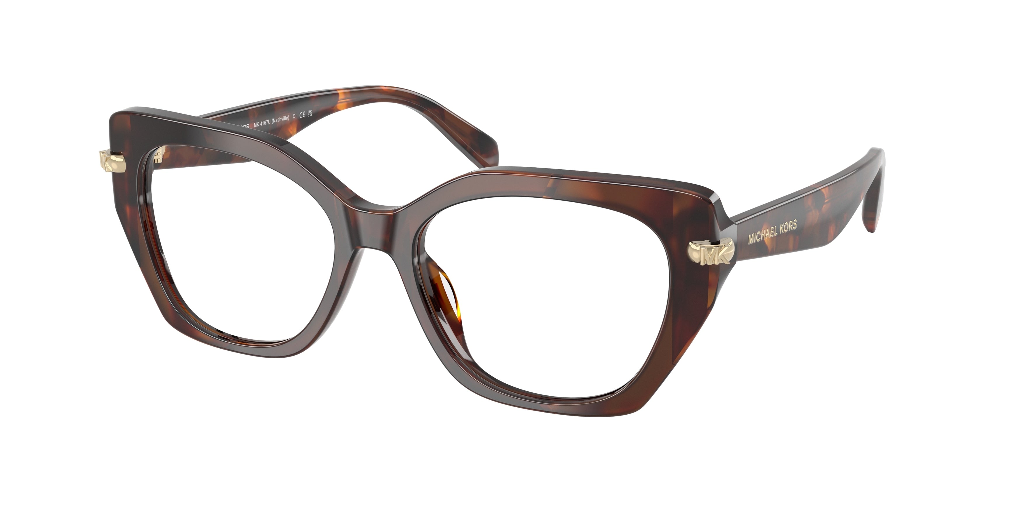 MICHAEL KORS 0MK4167U LUGGAGE TORTOISE irregular glasses by MICHAEL