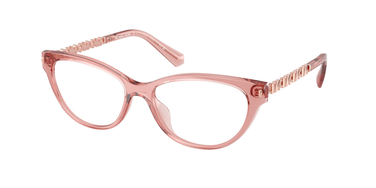 MICHAEL KORS 0MK4171U TRANSPARENT PINK cat eye glasses by MICHAEL