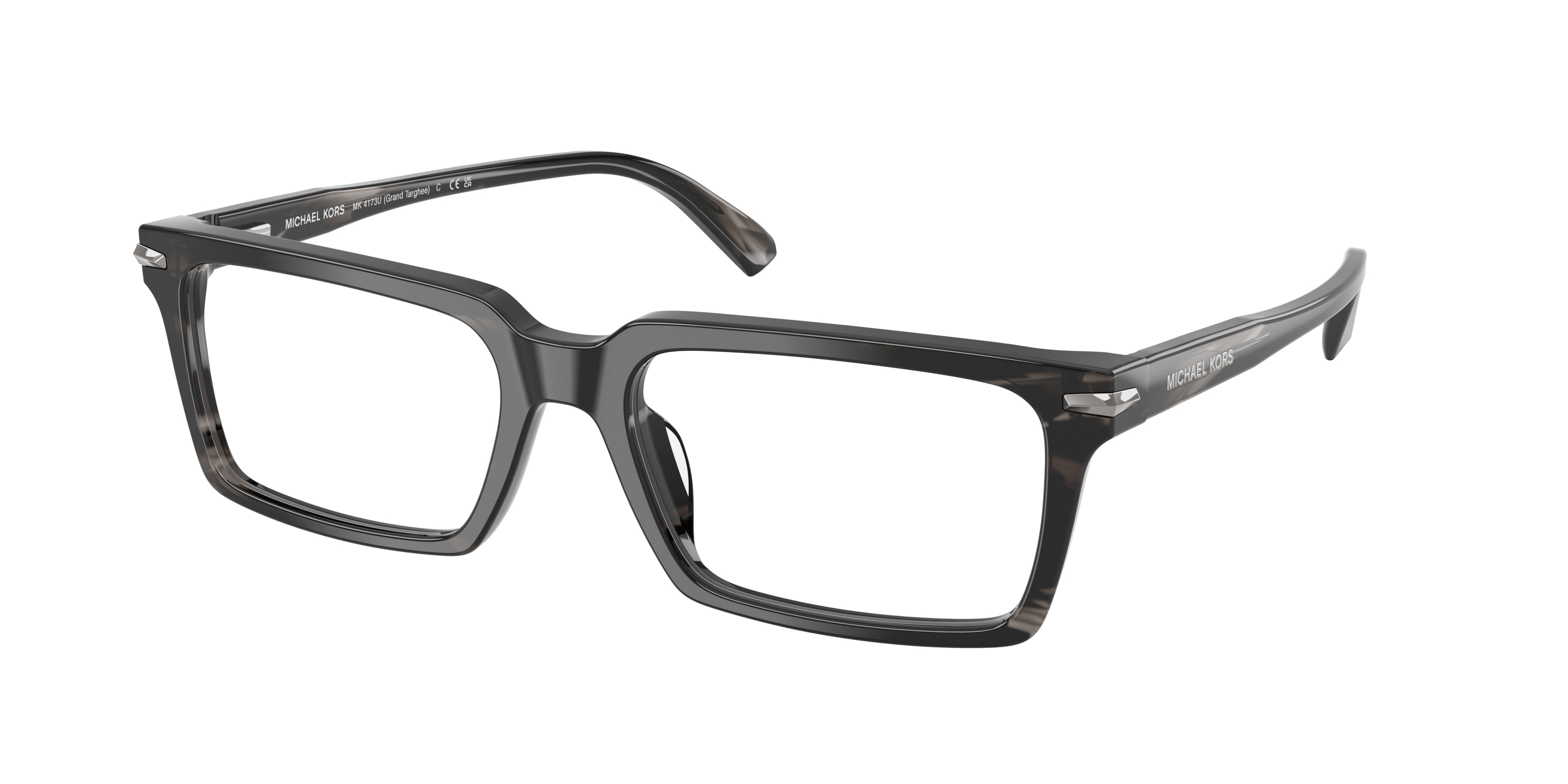 MICHAEL KORS 0MK4173U BLACK HORN rectangle glasses by MICHAEL