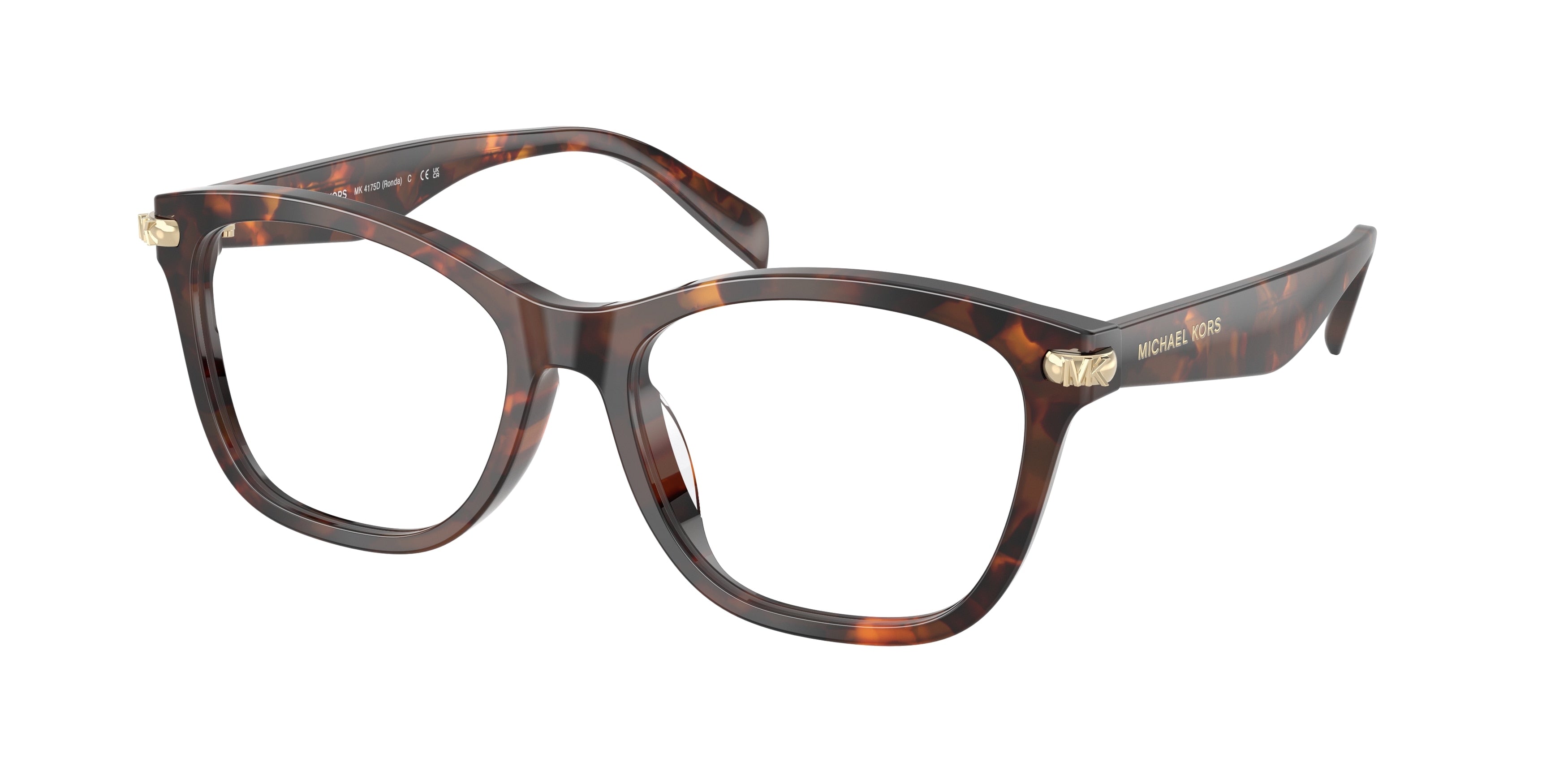MICHAEL KORS 0MK4175D LUGGAGE TORTOISE square glasses by MICHAEL