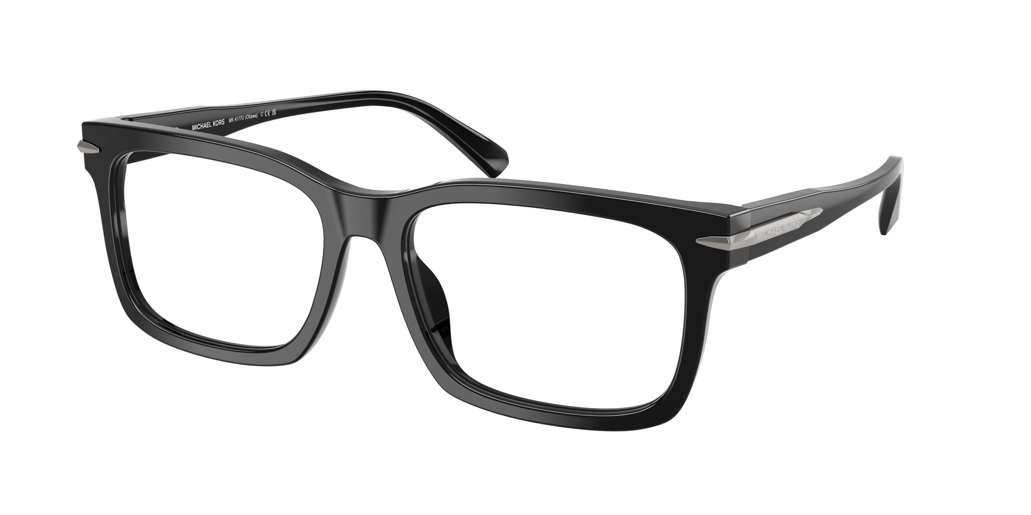 MICHAEL KORS 0MK4177U BLACK rectangle glasses by MICHAEL