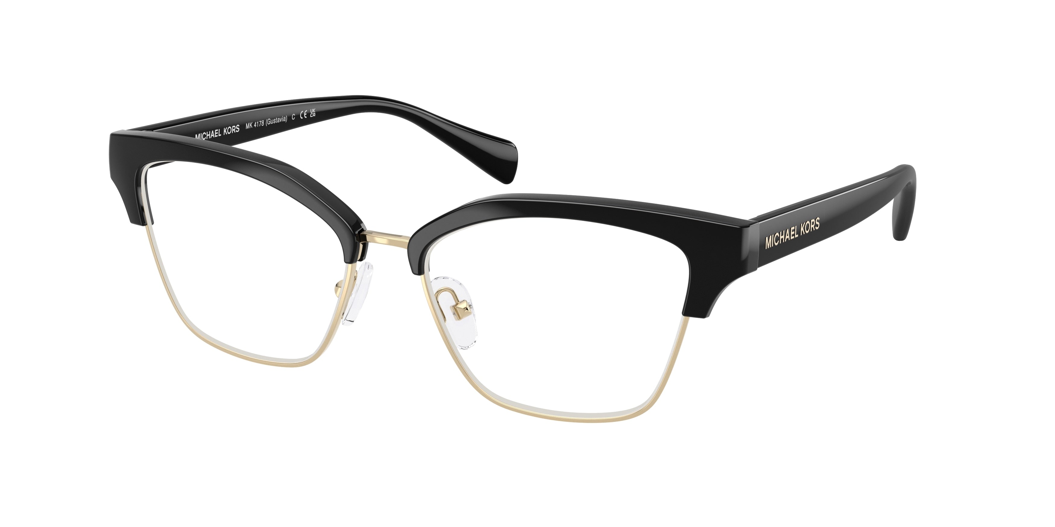 MICHAEL KORS 0MK4178 BLACK square glasses by MICHAEL