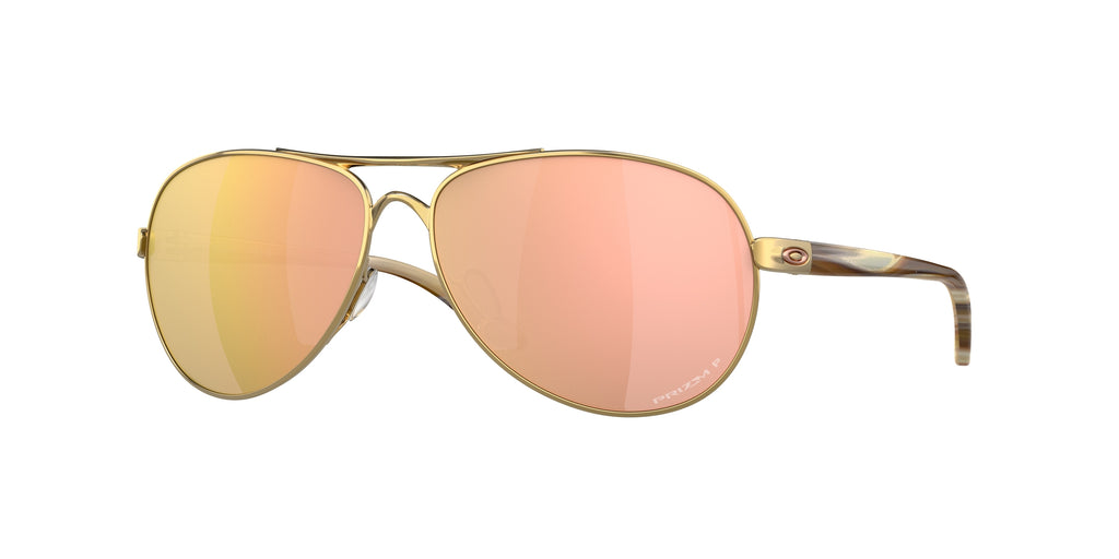OAKLEY 0OO4079 POLISHED GOLD round sunglasses by OAKLEY