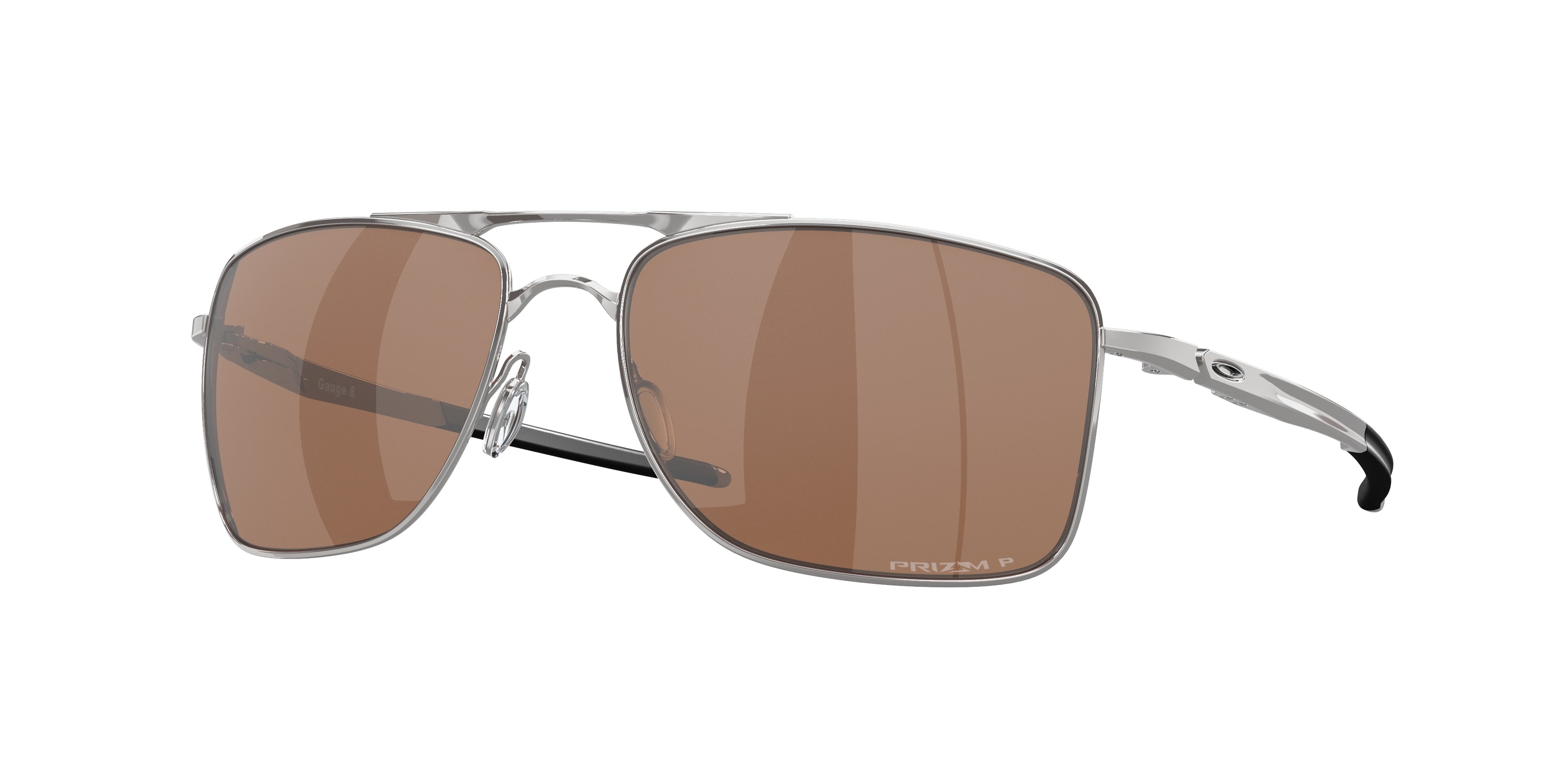 OAKLEY 0OO4124 POLISHED CHROME rectangle sunglasses by OAKLEY