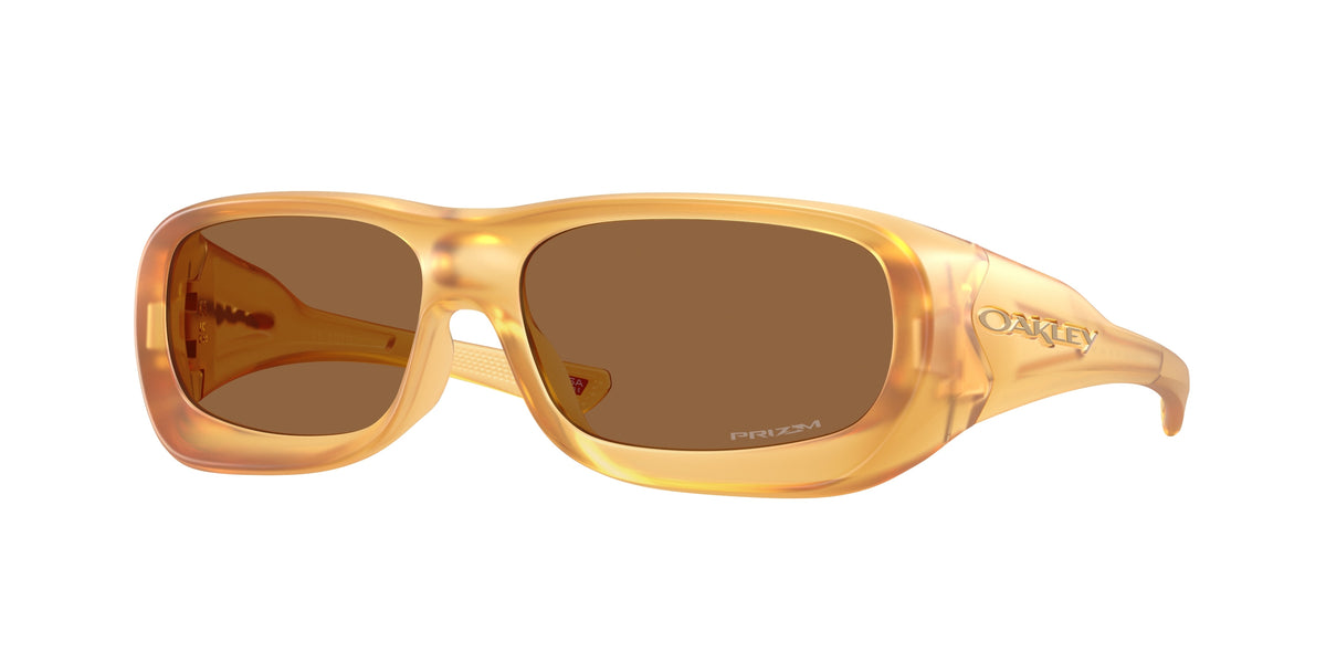 OAKLEY 0OO9494 MATTE TRANSPARENT LIGHT CURRY rectangle sunglasses by OAKLEY