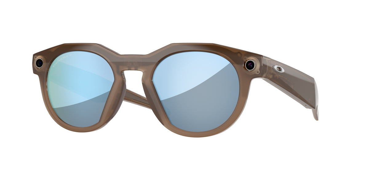 OAKLEY WEARABLE 0OW8002 BROWN SMOKE round AI Glasses by OAKLEY