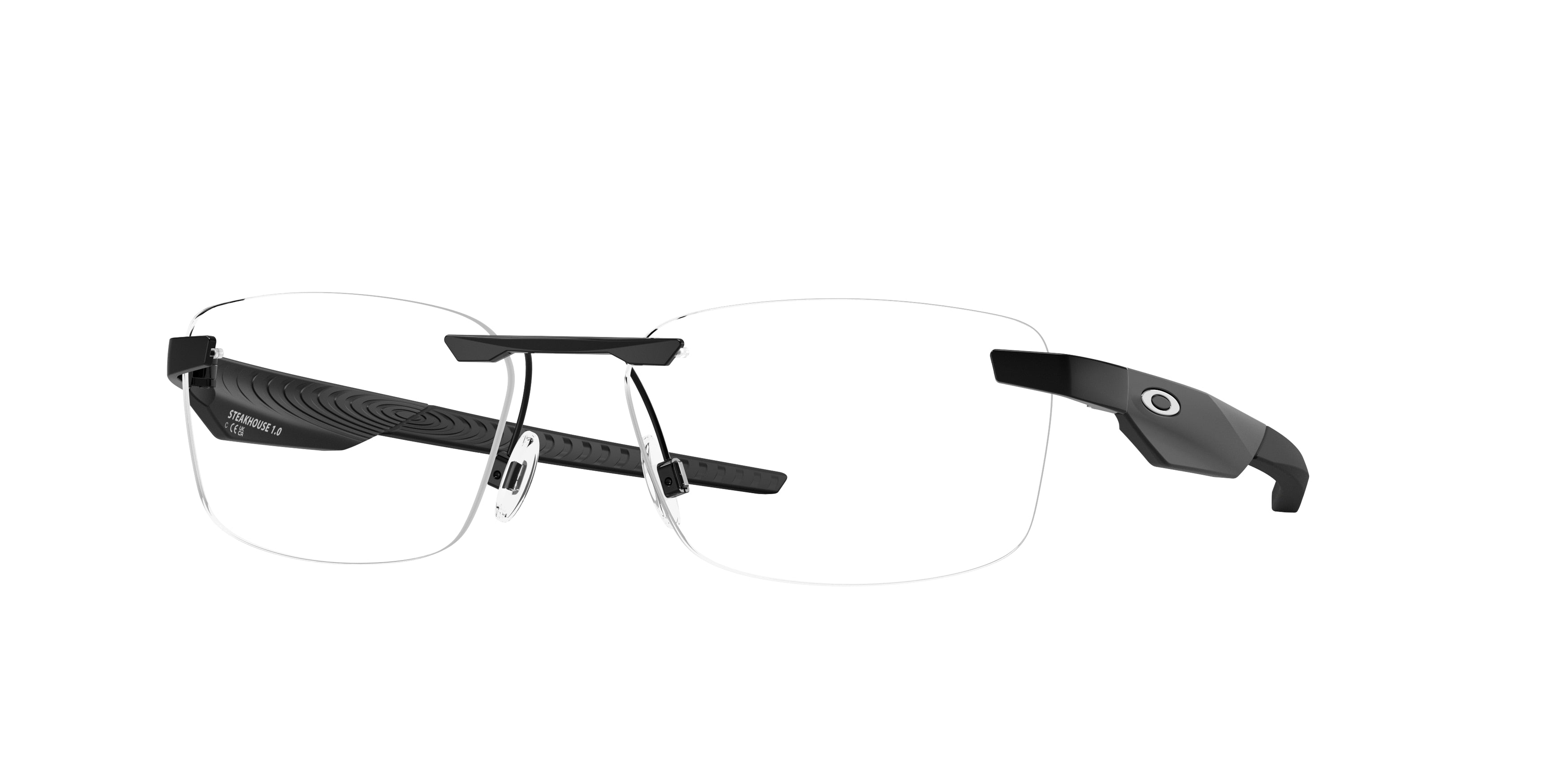 OAKLEY FRAME 0OX3126 SATIN BLACK rectangle glasses by OAKLEY