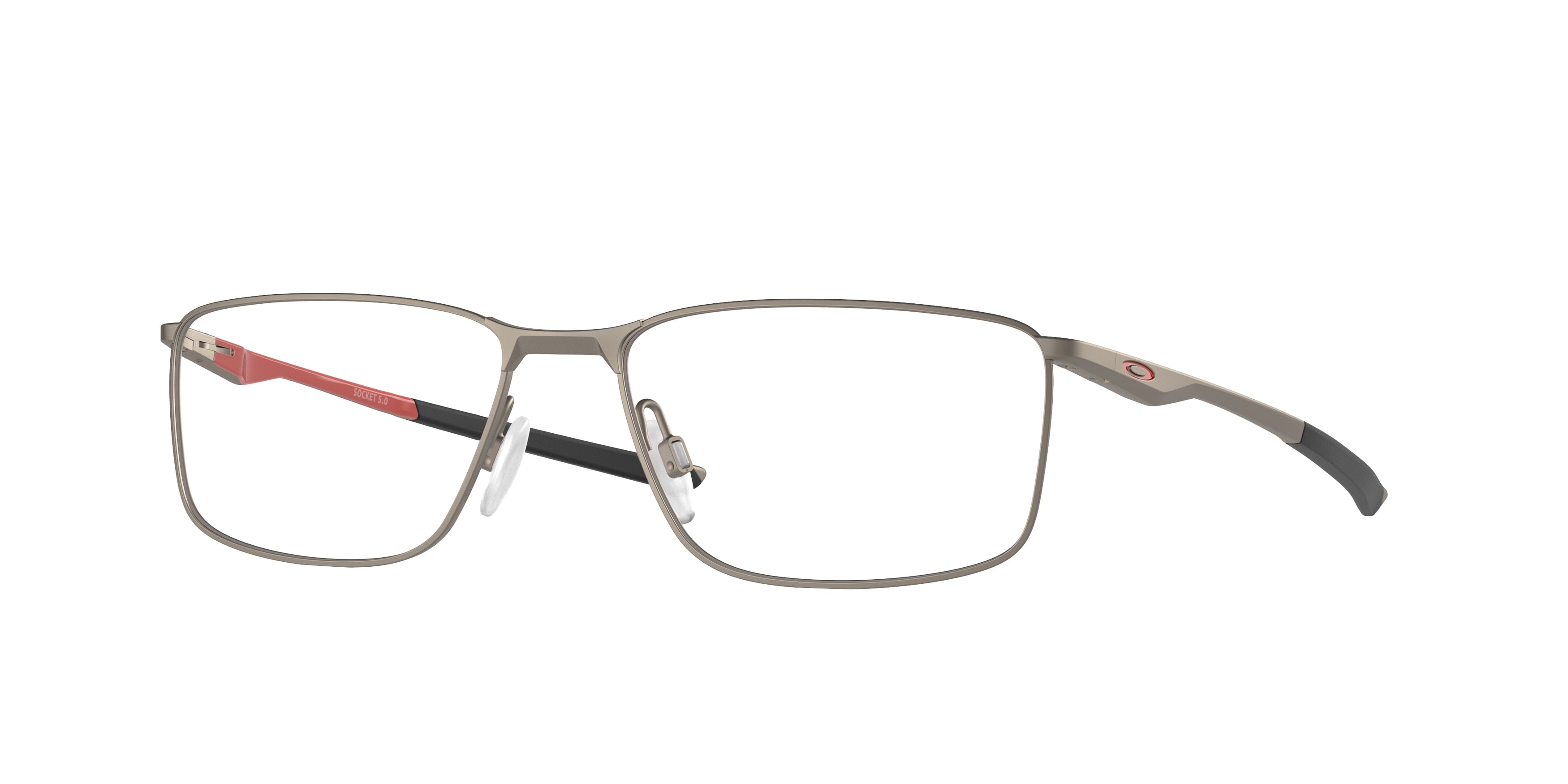 OAKLEY FRAME 0OX3217 SATIN BRUSHED CHROME rectangle glasses by OAKLEY