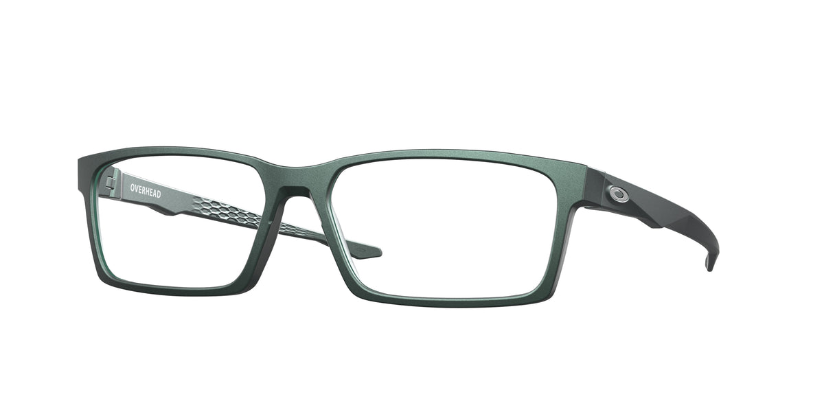 OAKLEY FRAME 0OX8060 MATTE DARK SILVER/BLUE COLORSHIFT rectangle glasses by OAKLEY