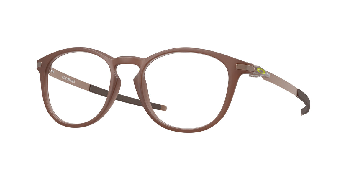 OAKLEY FRAME 0OX8105 TRANSPARENT MAHOGANY round glasses by OAKLEY