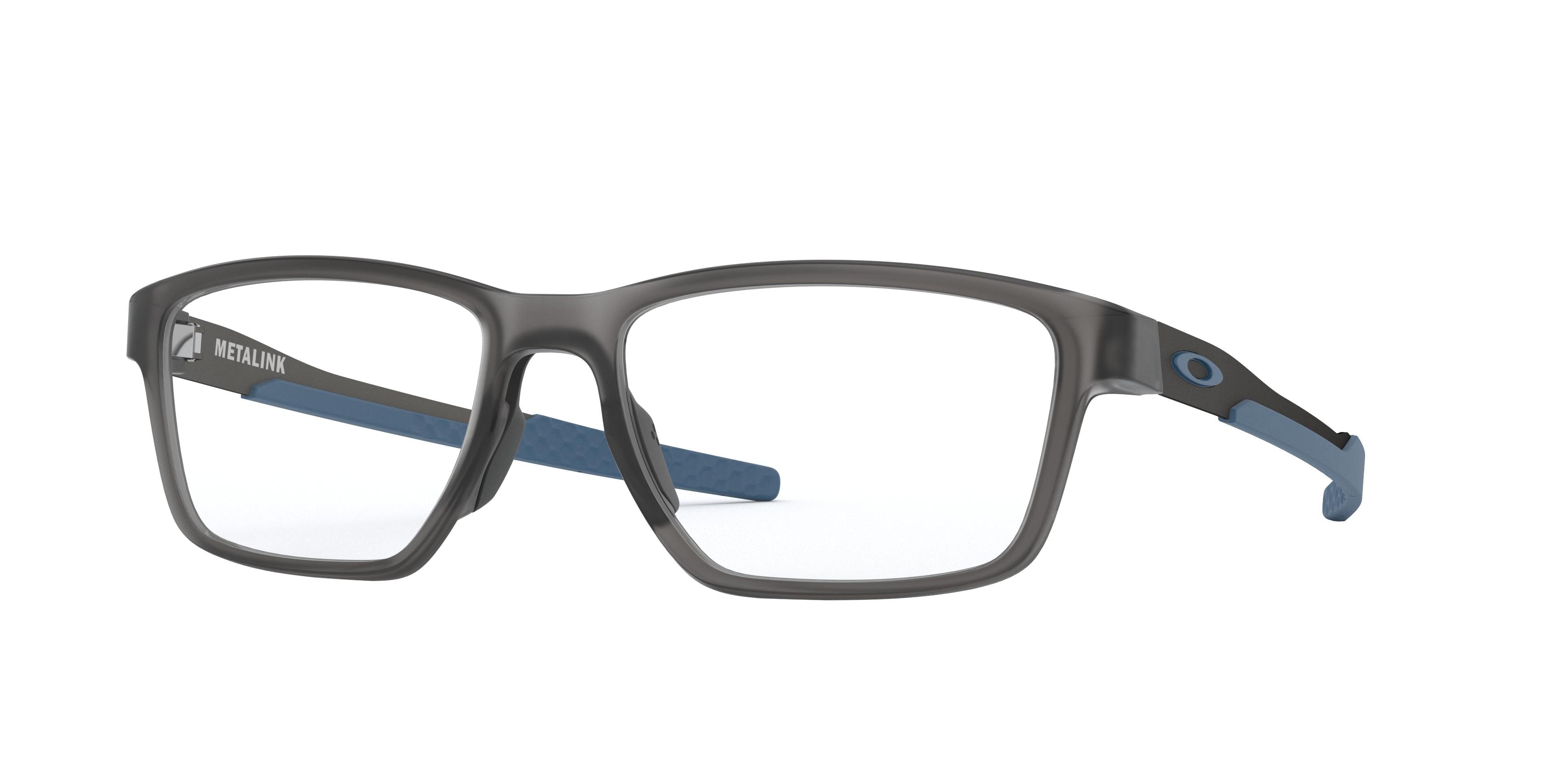 OAKLEY FRAME 0OX8153 SATIN GREY SMOKE rectangle glasses by OAKLEY