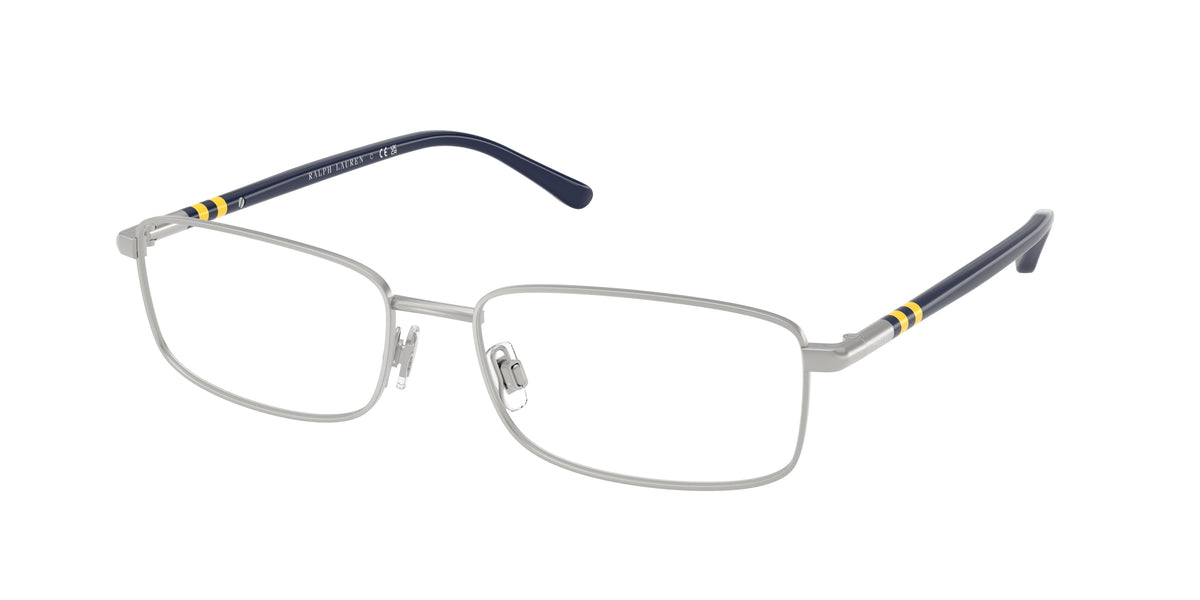 POLO 0PH1235 SEMISHINY SILVER rectangle glasses by POLO