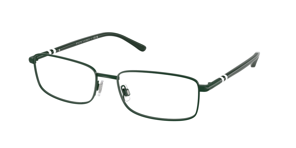 POLO 0PH1235 SEMI-SHINY DARK GREEN rectangle glasses by POLO