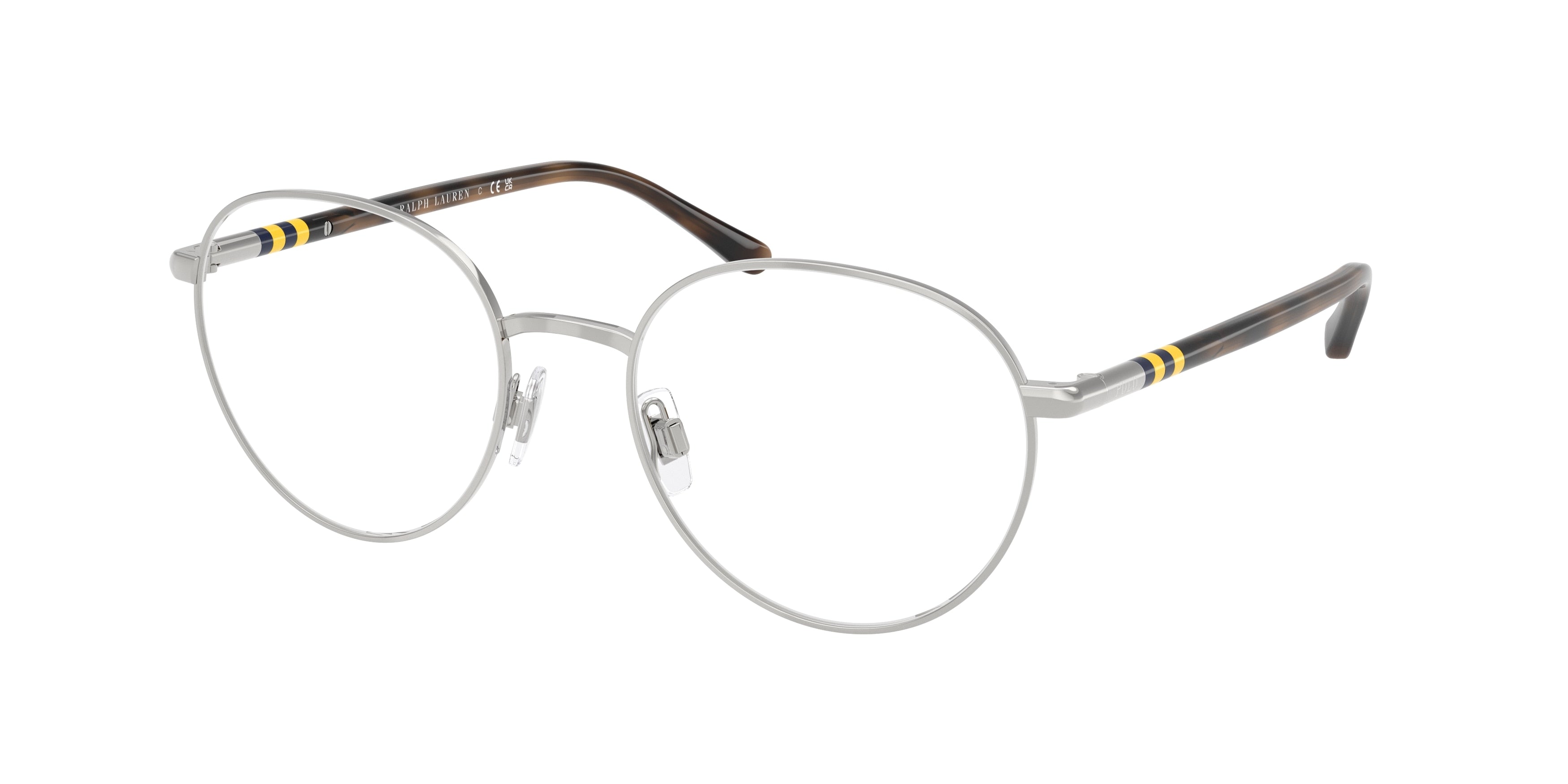 POLO 0PH1236 SHINY SILVER round glasses by POLO