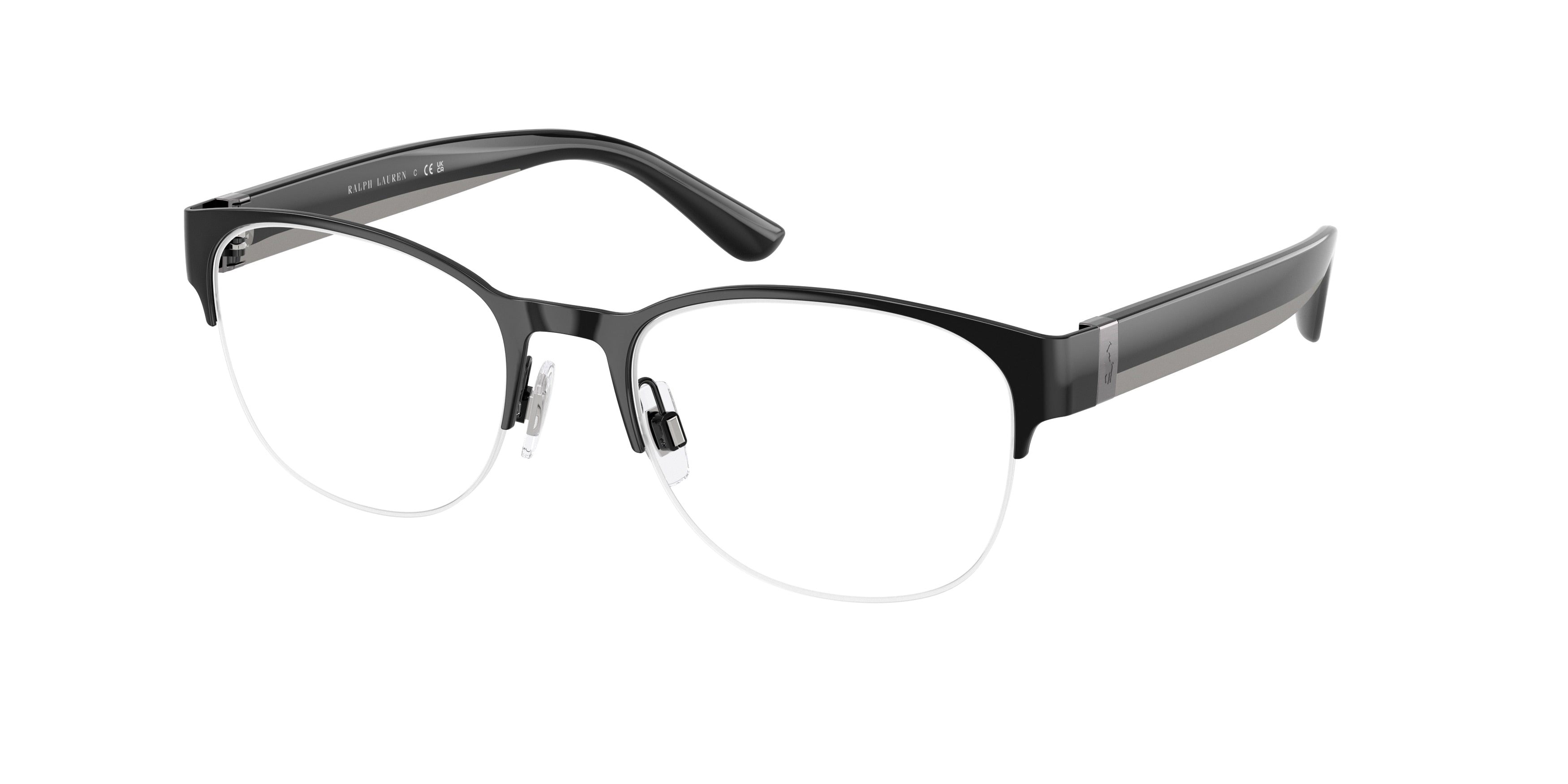 POLO 0PH1238 SHINY BLACK round glasses by POLO