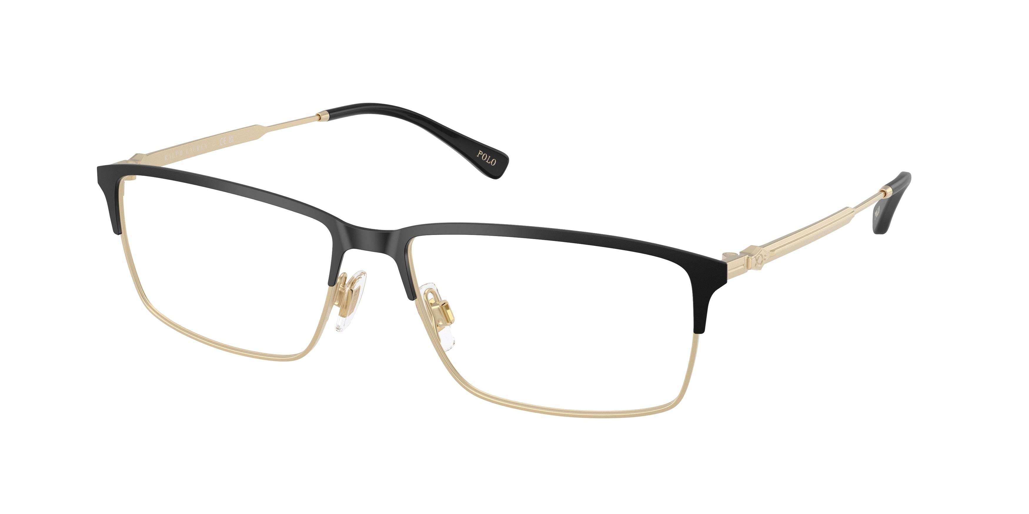 POLO 0PH1245 BLACK/PALE GOLD pillow glasses by POLO