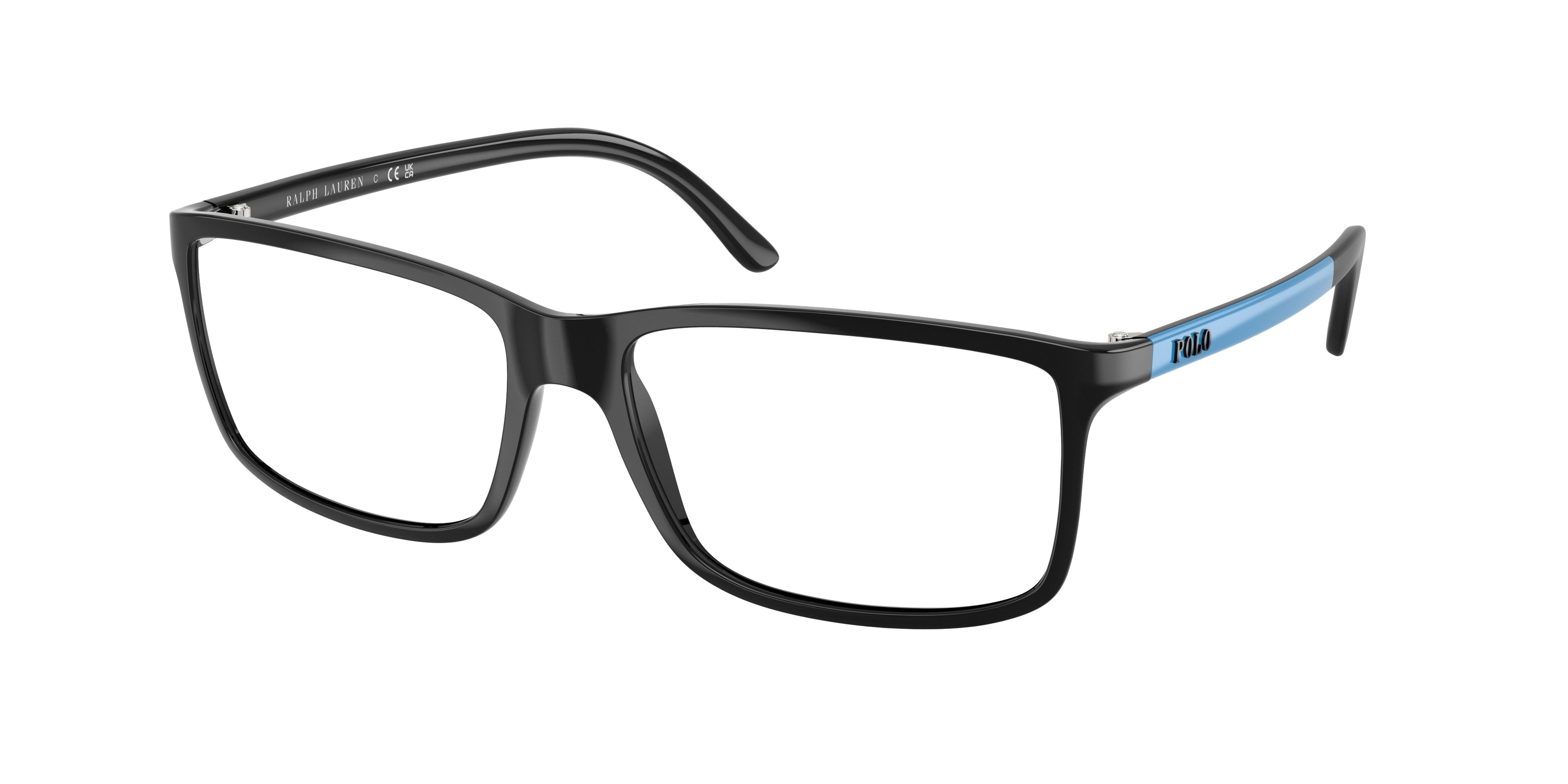 POLO 0PH2126 SHINY BLACK rectangle glasses by POLO