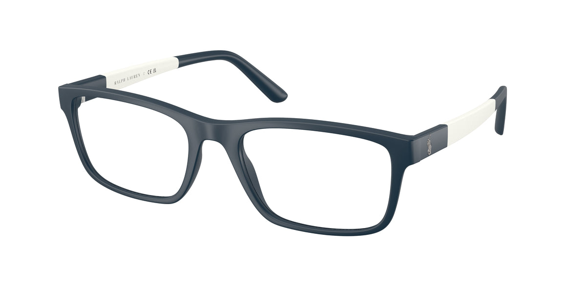 POLO 0PH2212 MATTE NAVY BLUE rectangle glasses by POLO