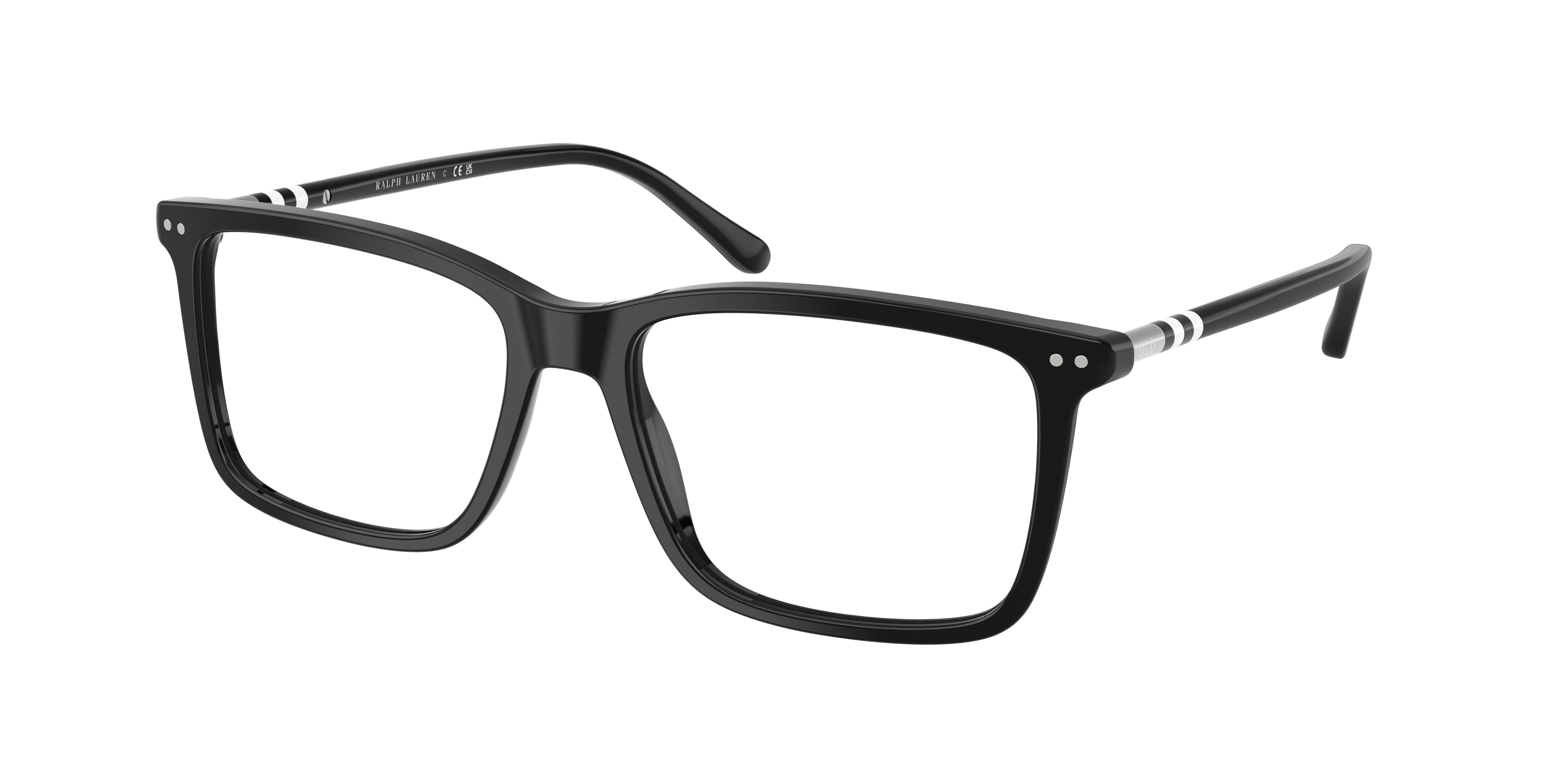 POLO 0PH2287 SHINY BLACK rectangle glasses by POLO