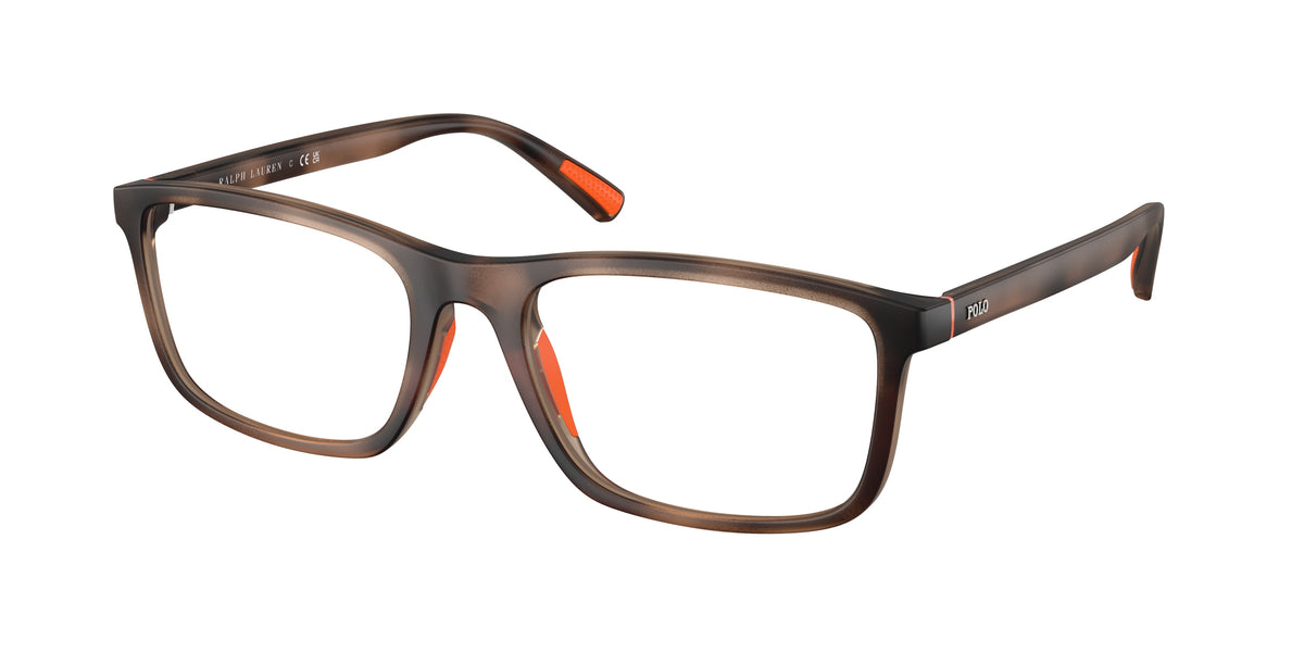 POLO 0PH2291U MATTE DARK HAVANA rectangle glasses by POLO