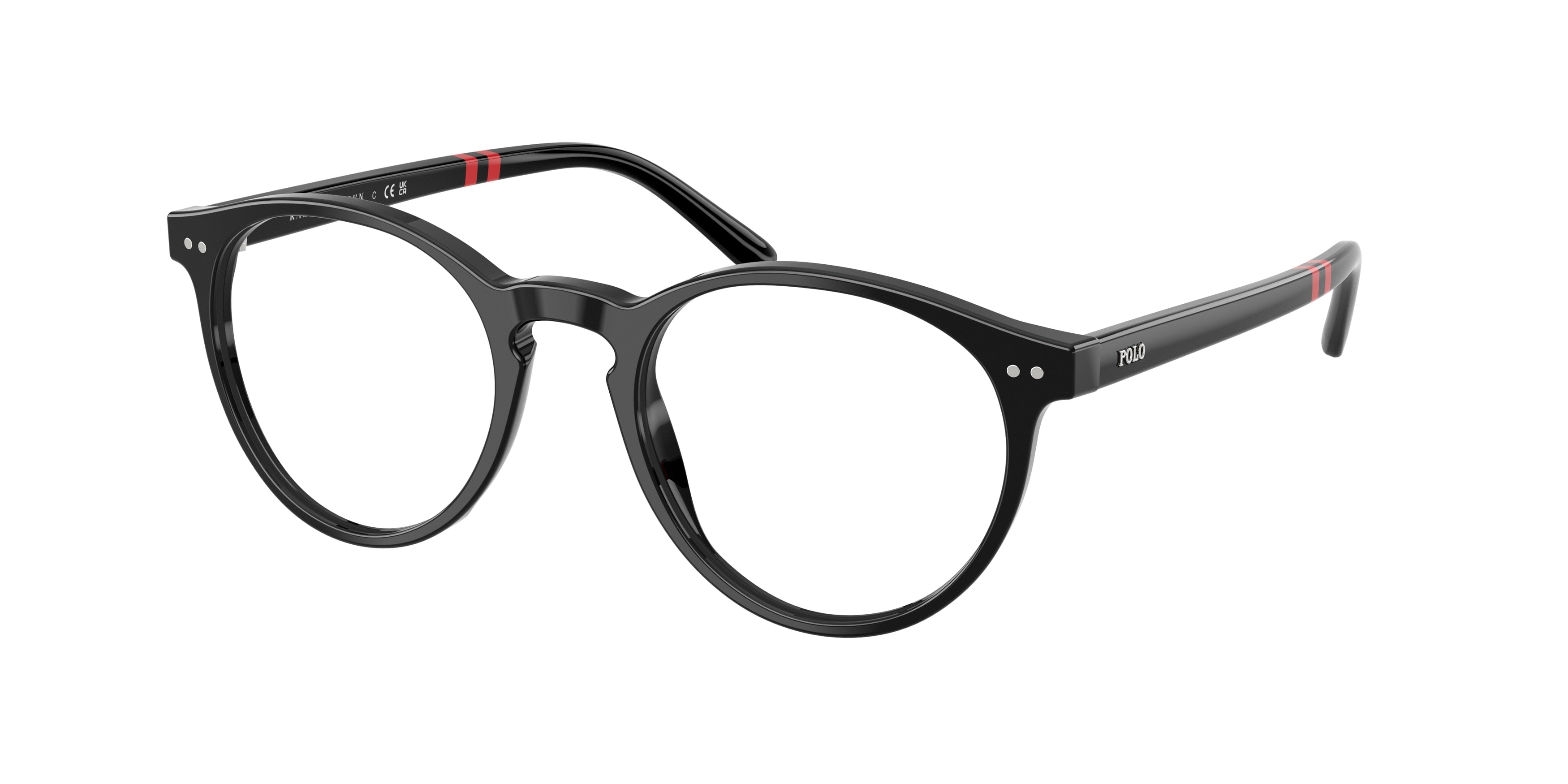 POLO 0PH2297 SHINY BLACK round glasses by POLO