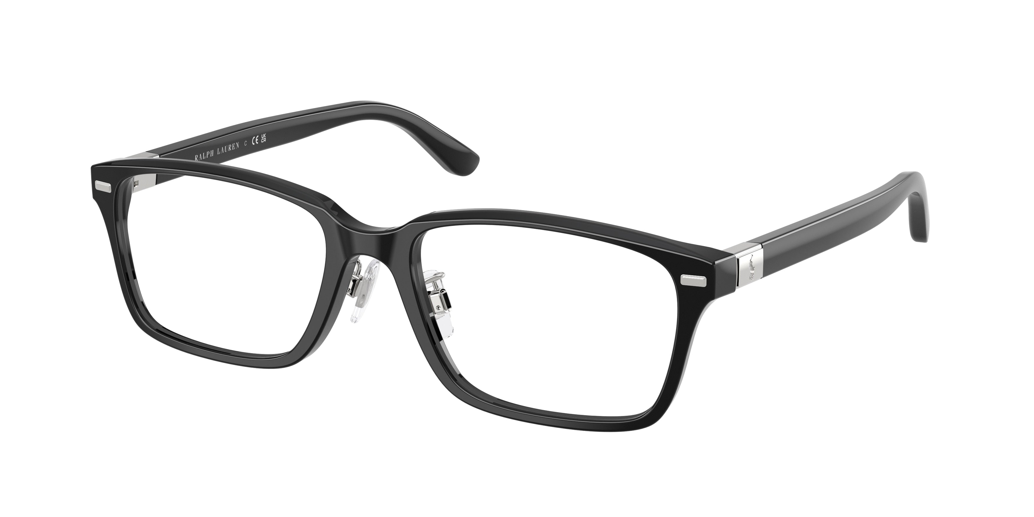 POLO 0PH2299D SHINY BLACK rectangle glasses by POLO