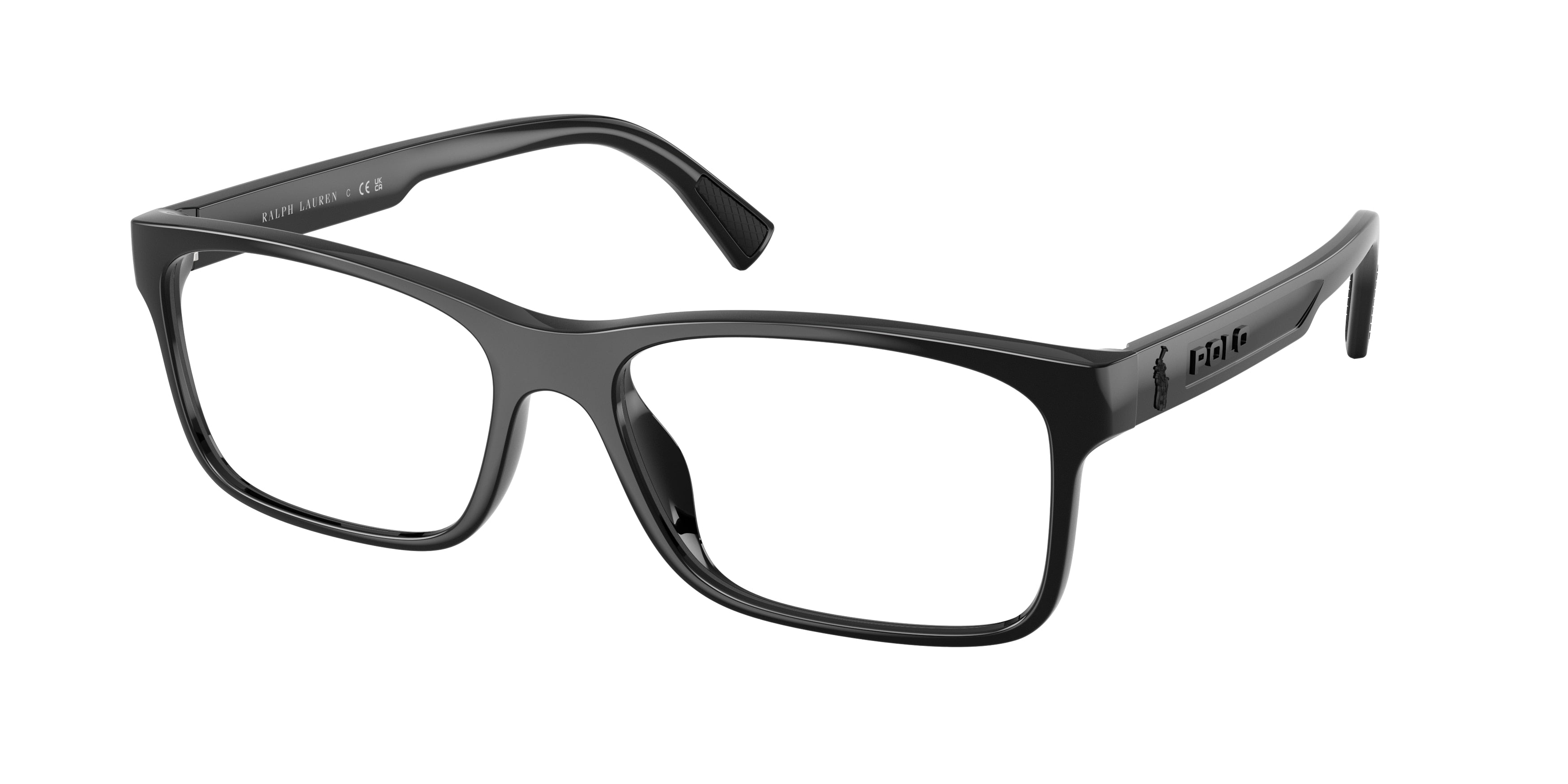 POLO 0PH2301U SHINY BLACK rectangle glasses by POLO