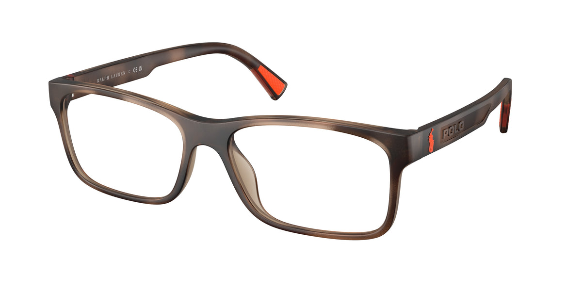 POLO 0PH2301U MATTE DARK HAVANA rectangle glasses by POLO