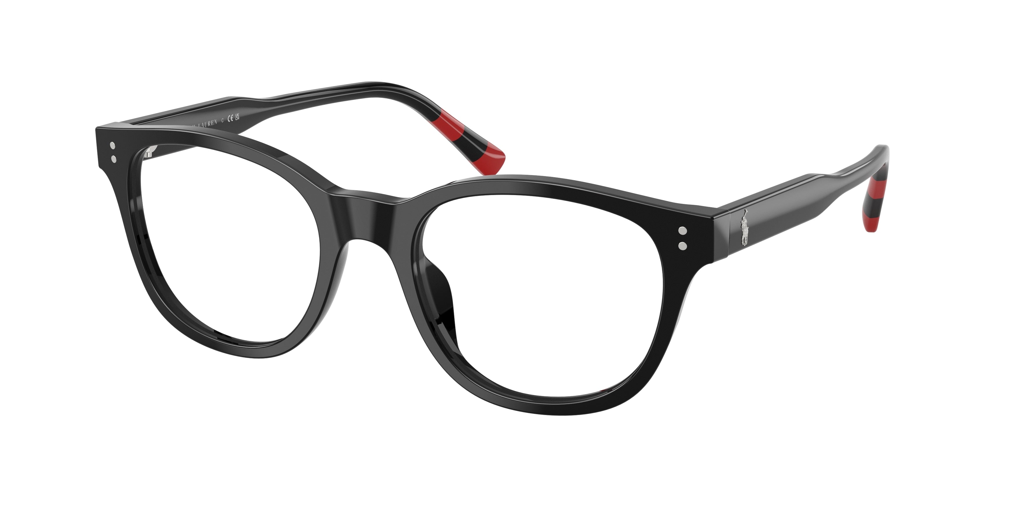 POLO 0PH2303U SHINY BLACK square glasses by POLO