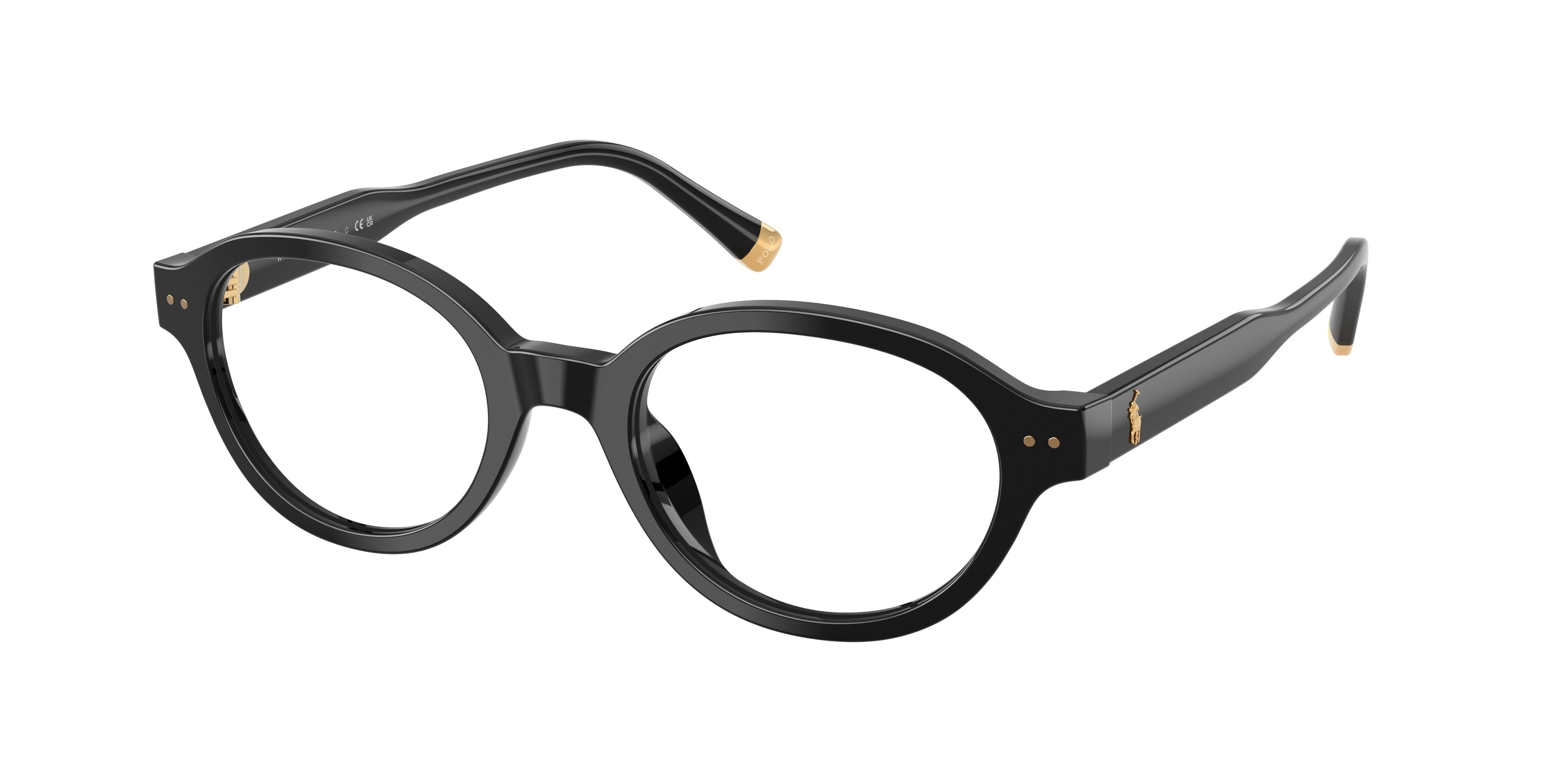 POLO 0PH2305U SHINY BLACK oval glasses by POLO