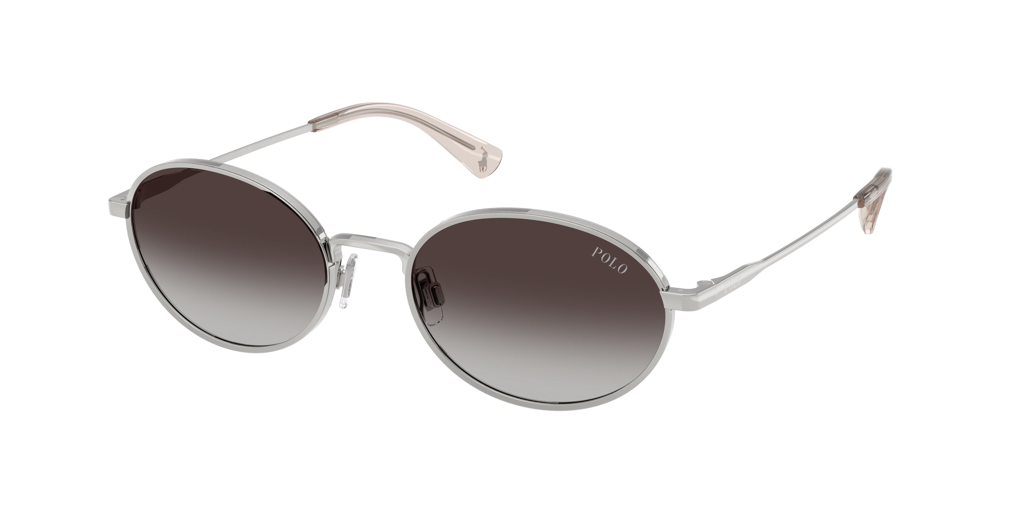 POLO 0PH3162 SHINY SILVER oval sunglasses by POLO