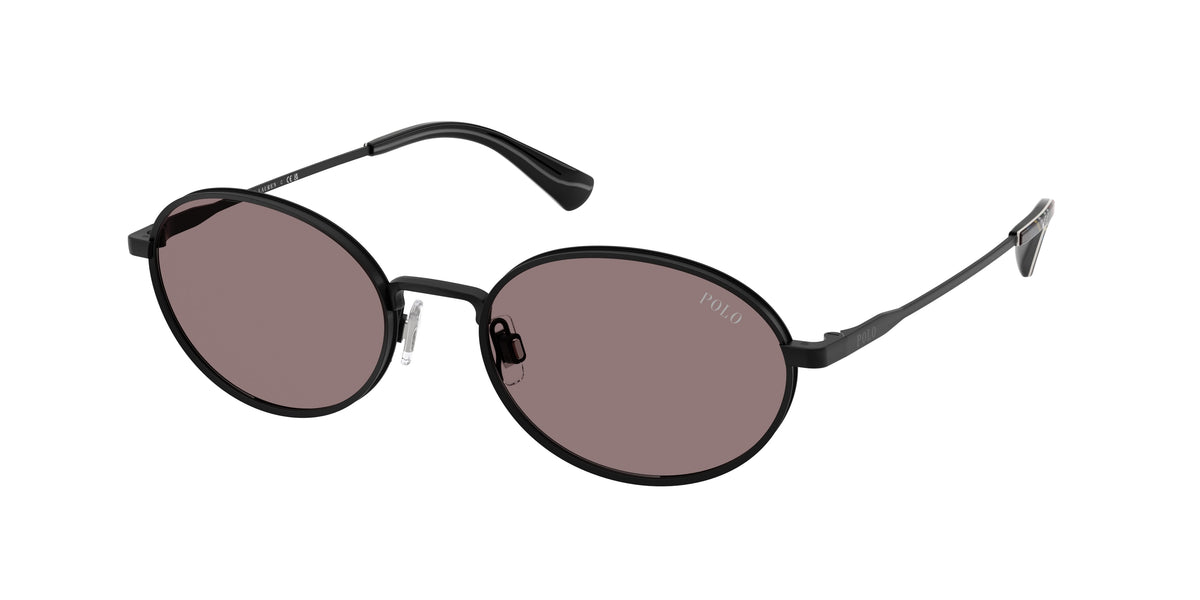 POLO 0PH3162 SEMISHINY BLACK oval sunglasses by POLO