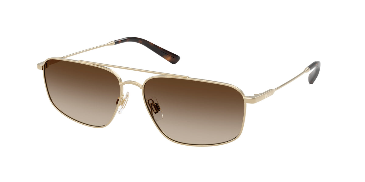 POLO 0PH3164 SHINY PALE GOLD rectangle sunglasses by POLO