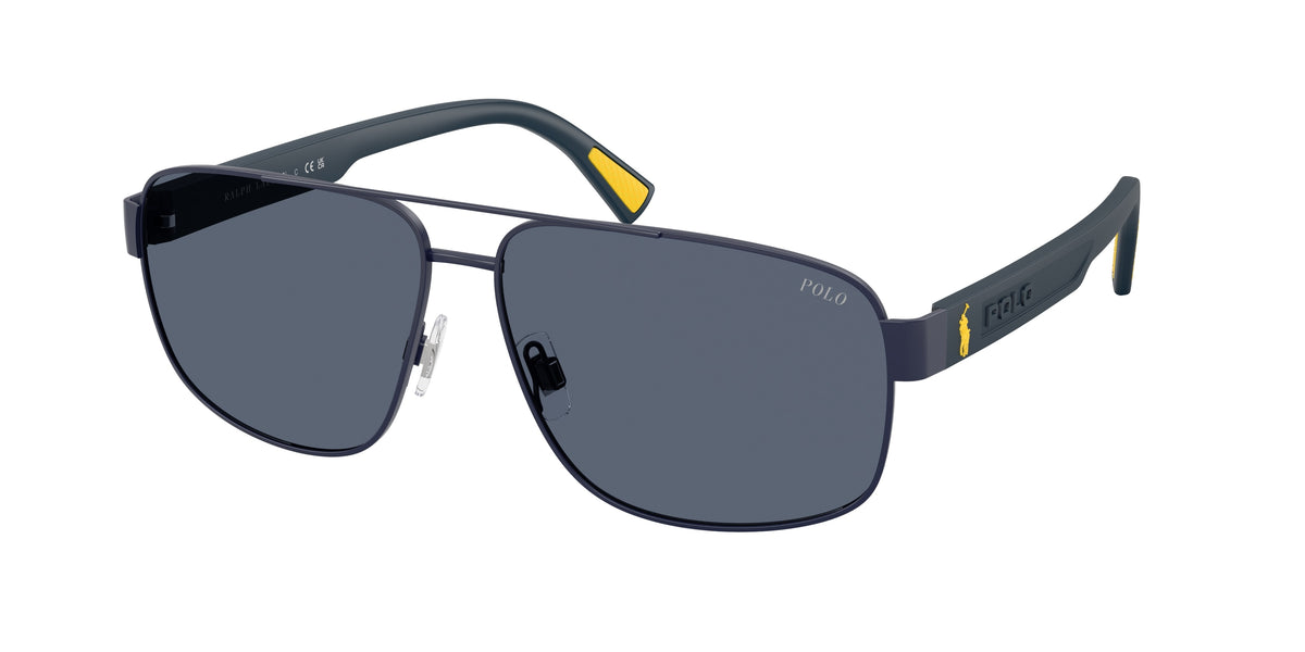 POLO 0PH3165 SEMISHINY NAVY BLUE pilot sunglasses by POLO