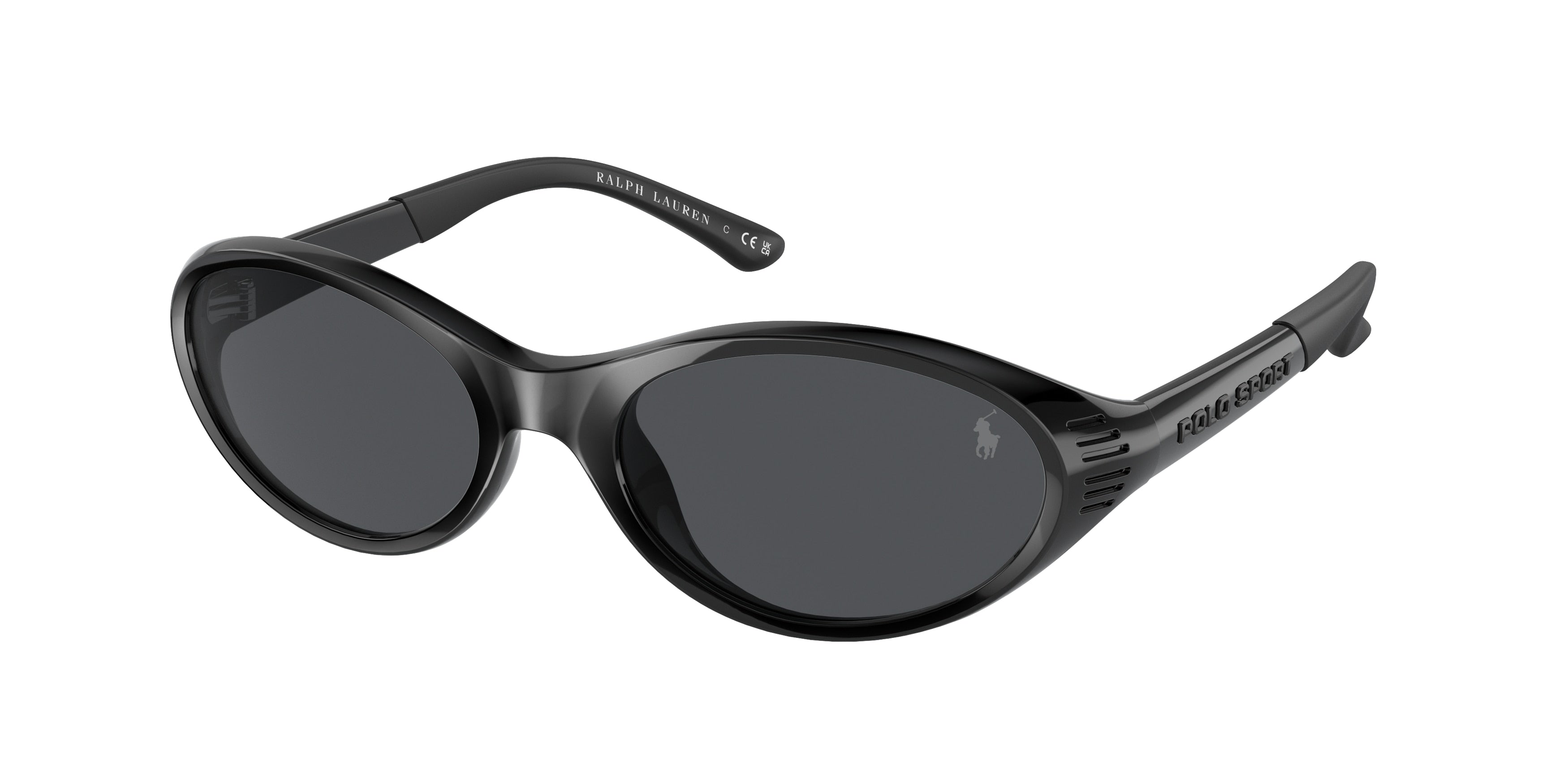 POLO 0PH4197U MATTE BLACK oval sunglasses by POLO