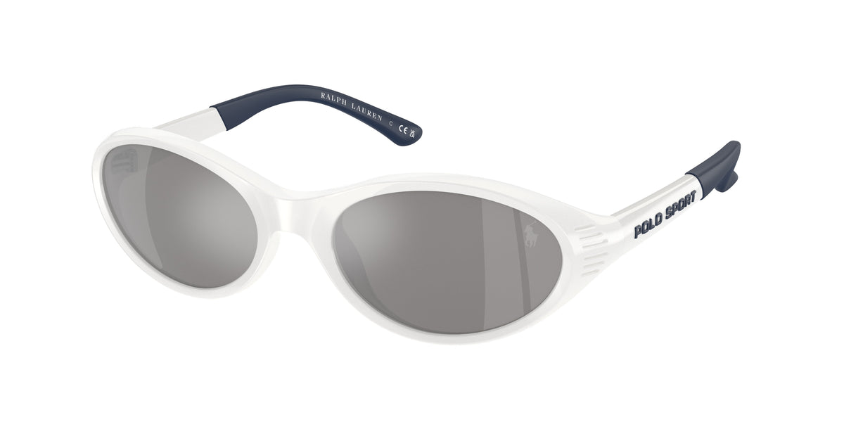 POLO 0PH4197U SHINY WHITE oval sunglasses by POLO