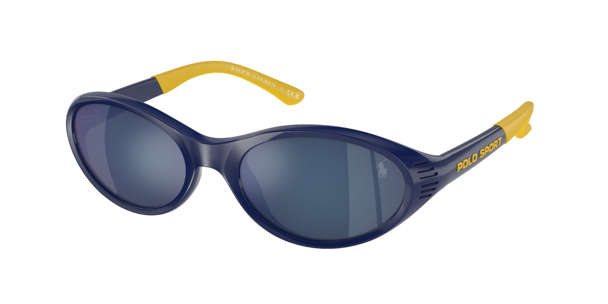 POLO 0PH4197U SHINY HERITAGE BLUE oval sunglasses by POLO