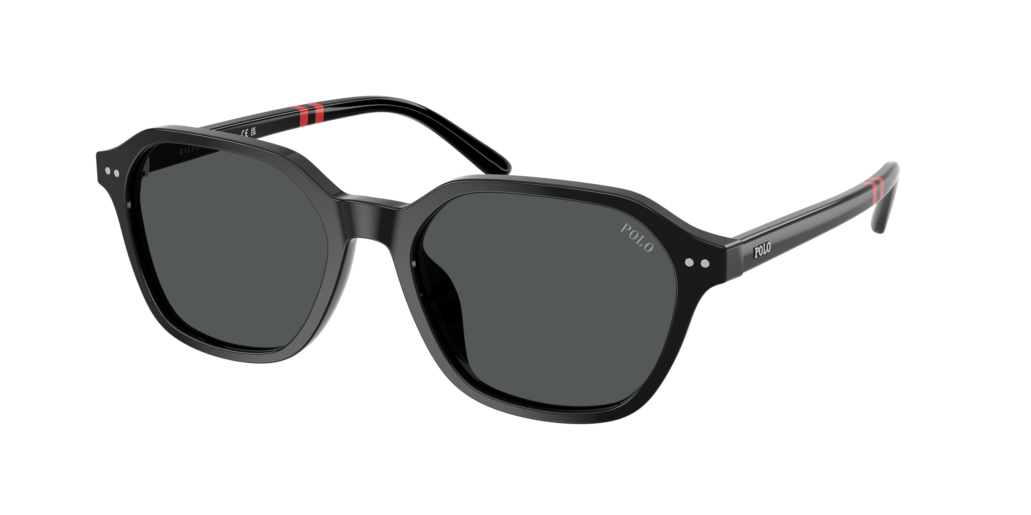 POLO 0PH4234U SHINY BLACK irregular sunglasses by POLO