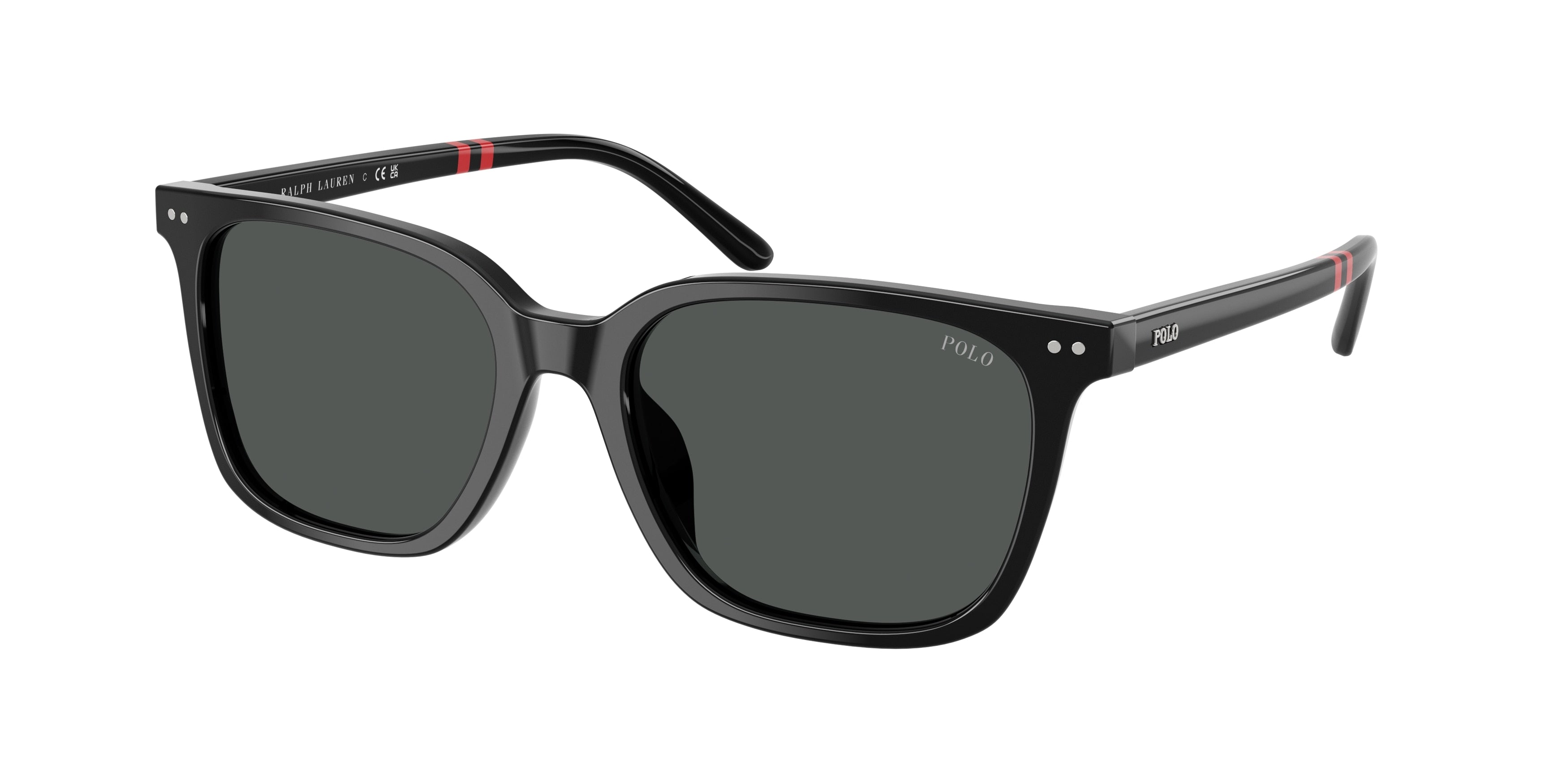 POLO 0PH4235U SHINY BLACK square sunglasses by POLO