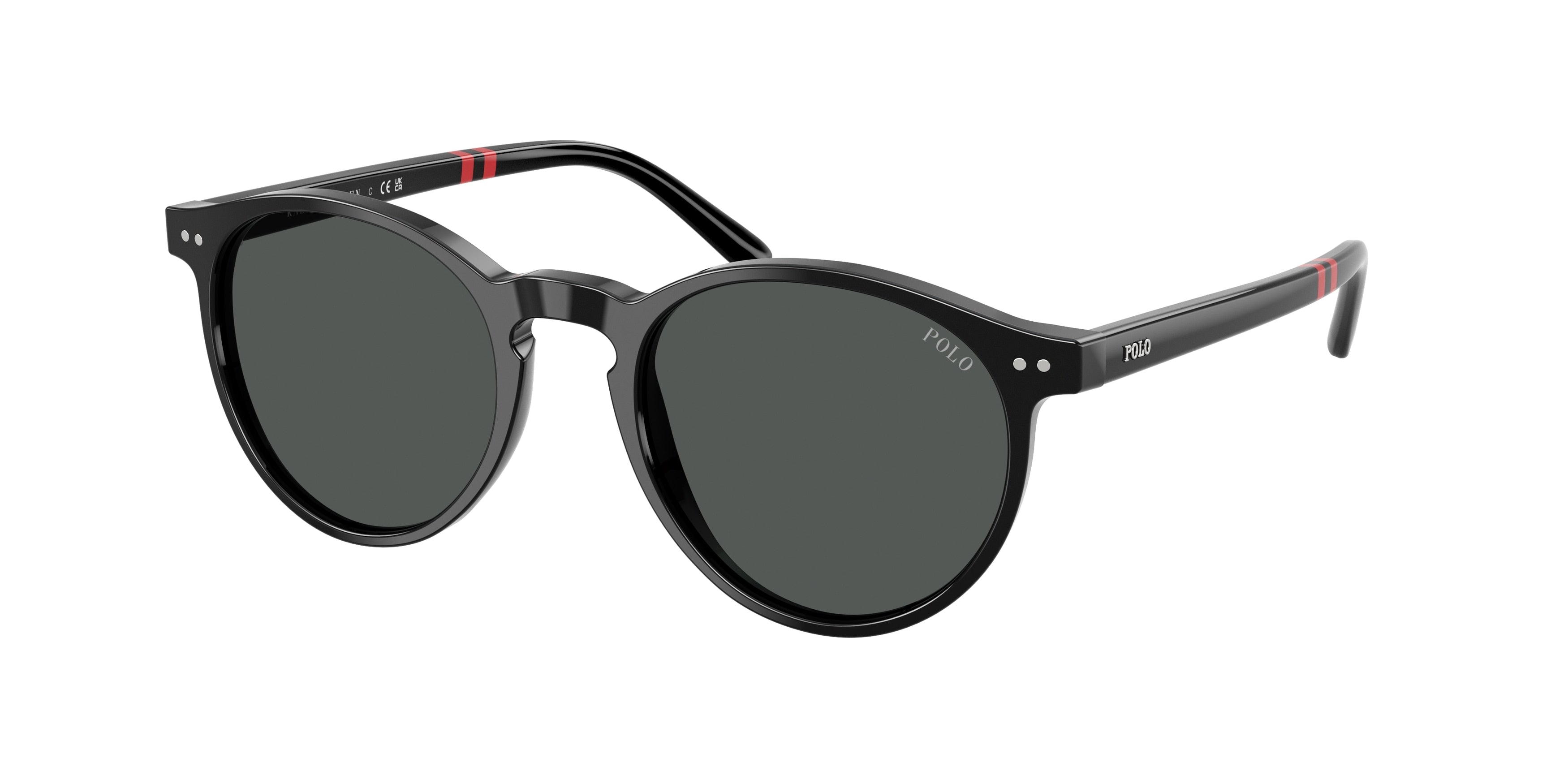 POLO 0PH4236 SHINY BLACK round sunglasses by POLO
