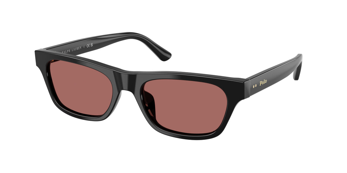 POLO 0PH4238U SHINY BLACK rectangle sunglasses by POLO