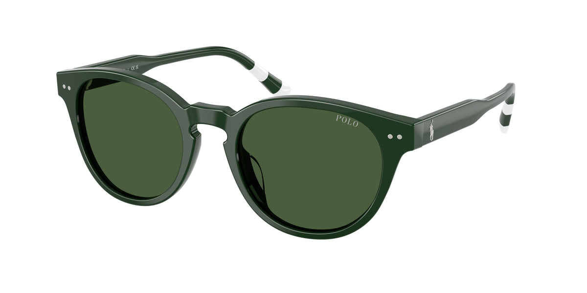 POLO 0PH4241U SHINY GREEN round sunglasses by POLO