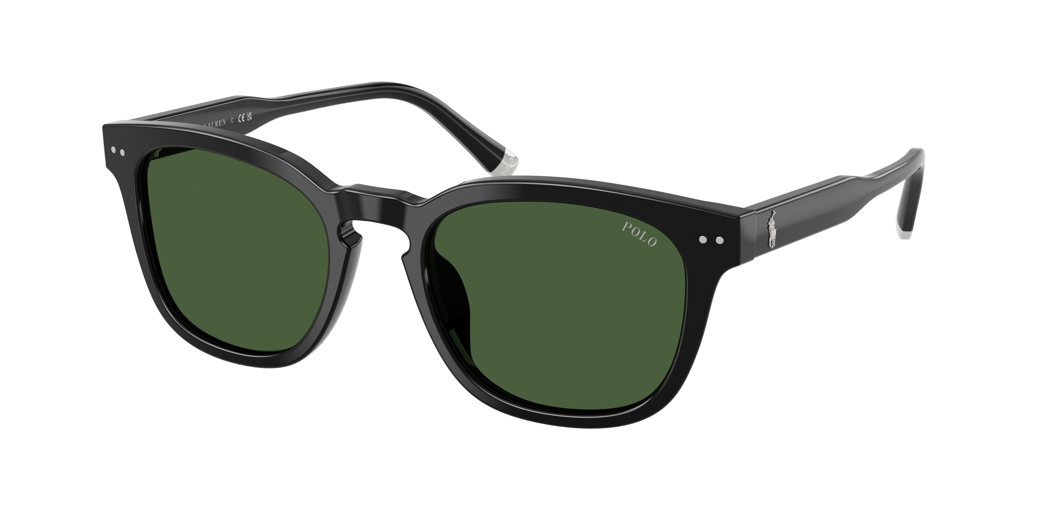 POLO 0PH4242U SHINY BLACK square sunglasses by POLO
