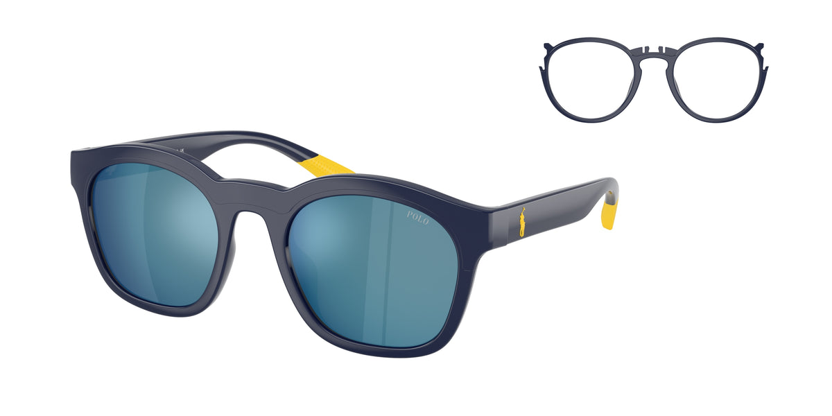 POLO 0PH4243U SHINY NAVY BLUE square sunglasses by POLO
